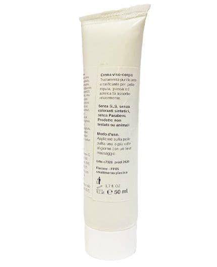Crema viso 50ml cera api con bardana, lavanda, propoli dermopurificante pelle impura in Creme AlBio Sicily - Misilmeri, commercioVirtuoso.it