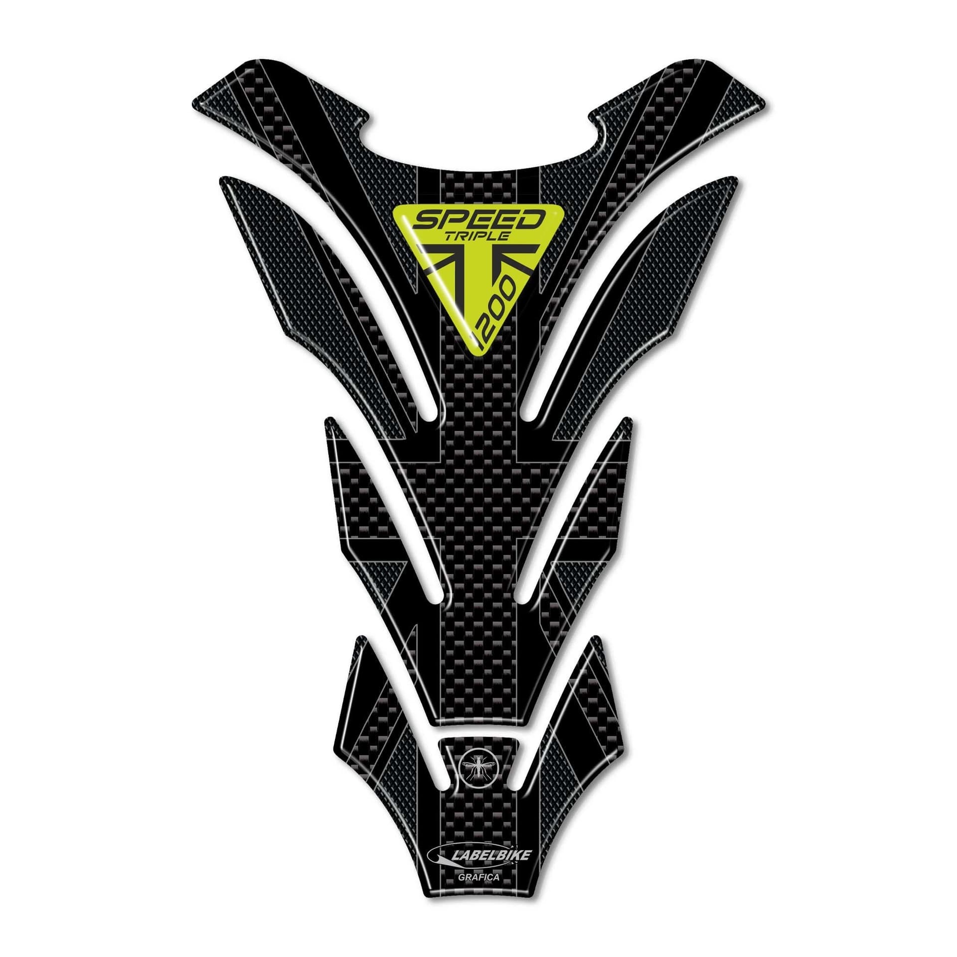 Adesivo 3D Paraserbatoio moto compatibile con Triumph Speed Triple 1200 RS 2025 in Decalcomanie adesivi e magneti LabelBike - Bibbiano, commercioVirtuoso.it