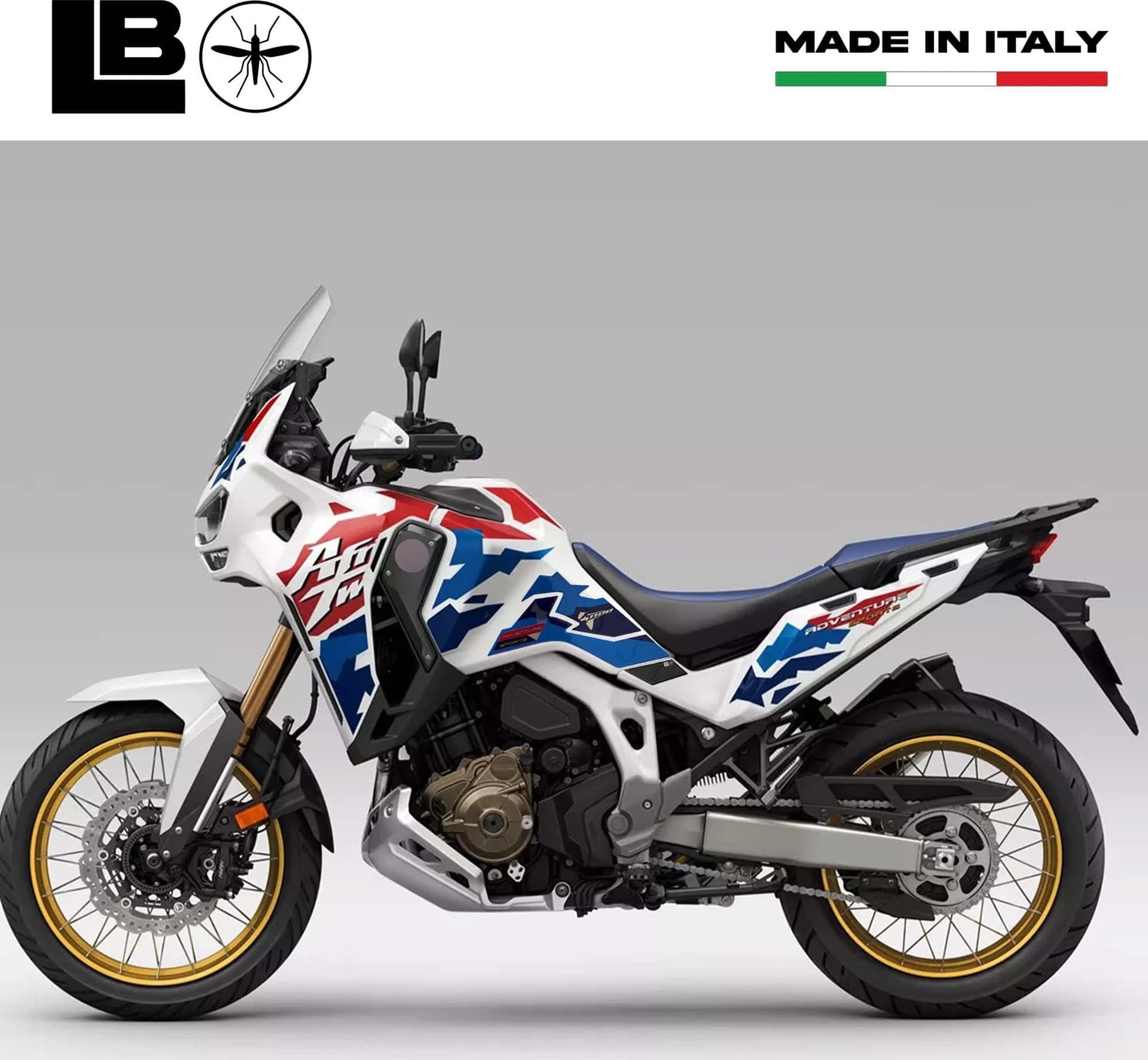 Adesivi Protezioni Laterali serbatoio compatibili con Honda Africa Twin ADV 2025 in Decalcomanie adesivi e magneti LabelBike - Bibbiano, commercioVirtuoso.it
