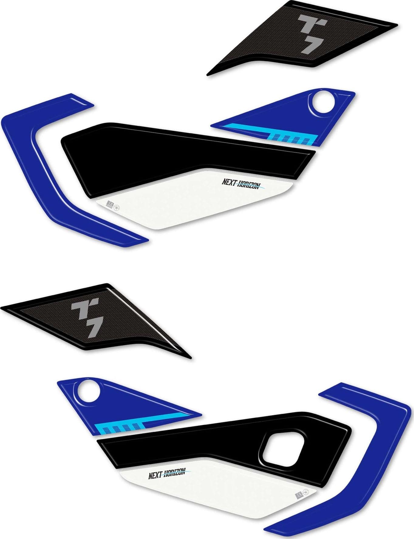 Adesivi 3D Protezioni Laterali Serbatoio compatibili con Yamaha Tenere 700 2025 in Decalcomanie adesivi e magneti LabelBike - Bibbiano, commercioVirtuoso.it