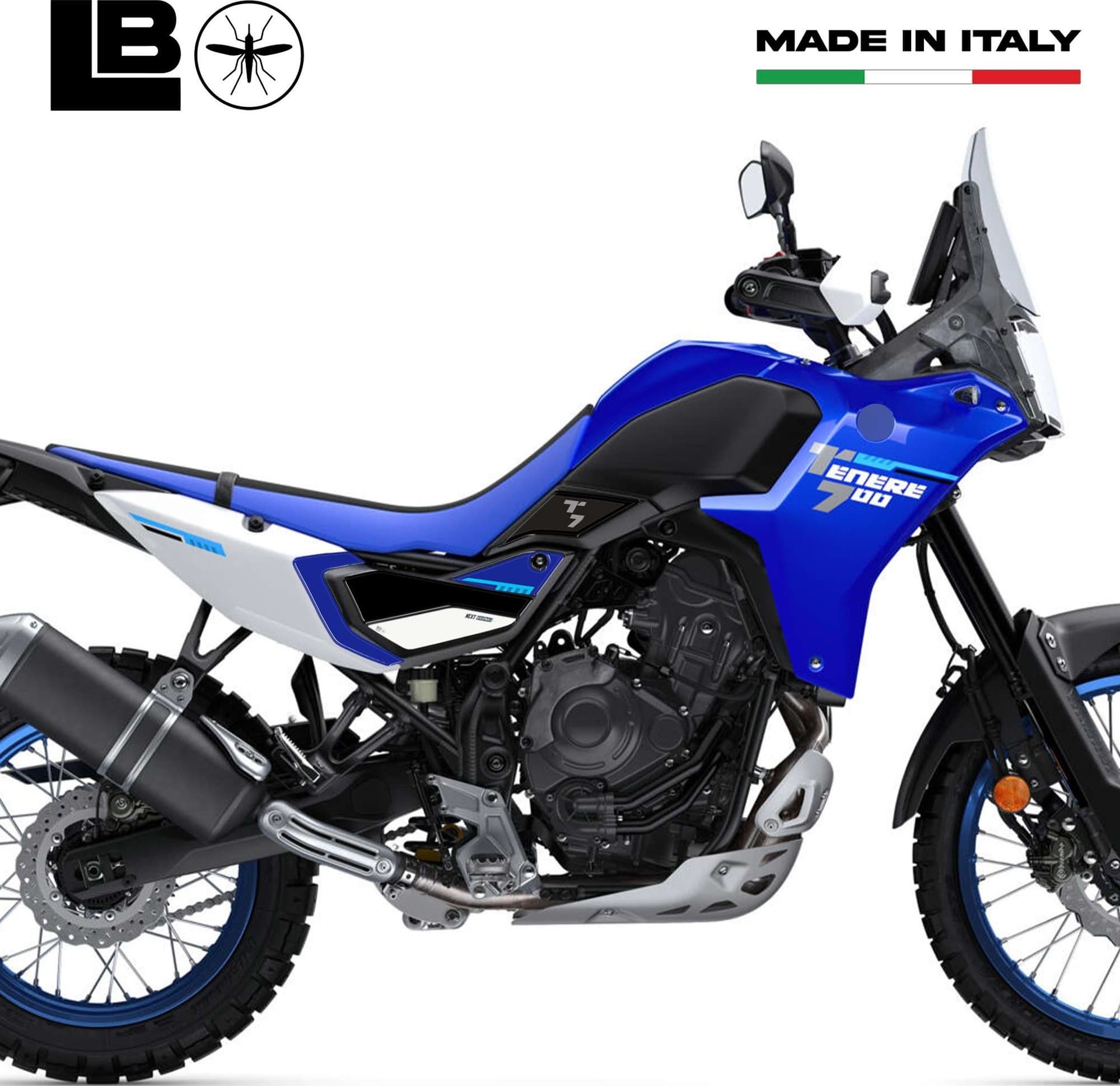 Adesivi 3D Protezioni Laterali Serbatoio compatibili con Yamaha Tenere 700 2025 in Decalcomanie adesivi e magneti LabelBike - Bibbiano, commercioVirtuoso.it