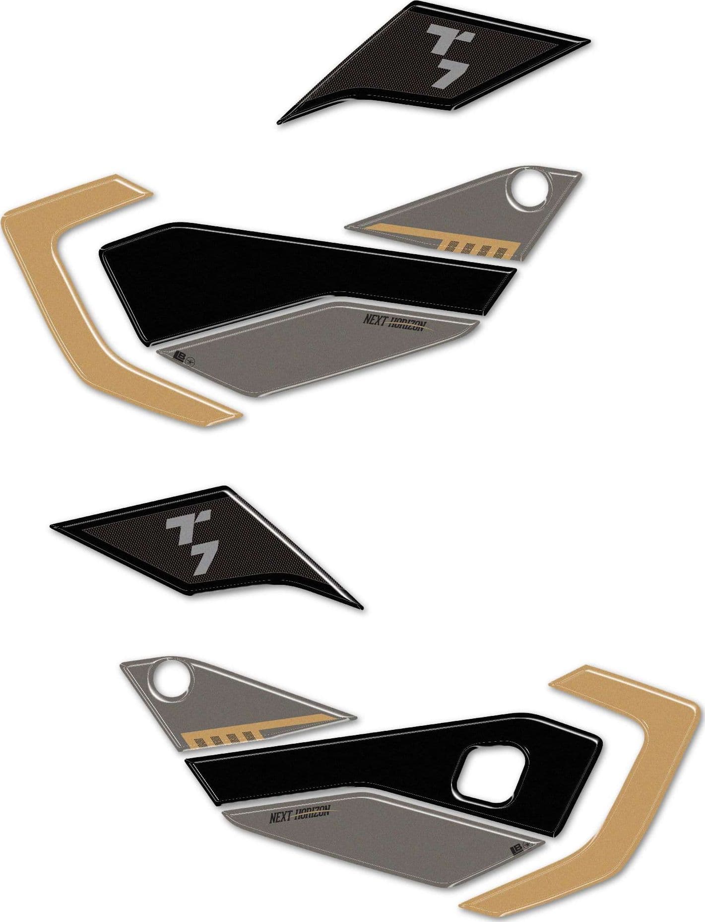Adesivi 3D Protezioni Laterali Serbatoio compatibili con Yamaha Tenere 700 2025 in Decalcomanie adesivi e magneti LabelBike - Bibbiano, commercioVirtuoso.it