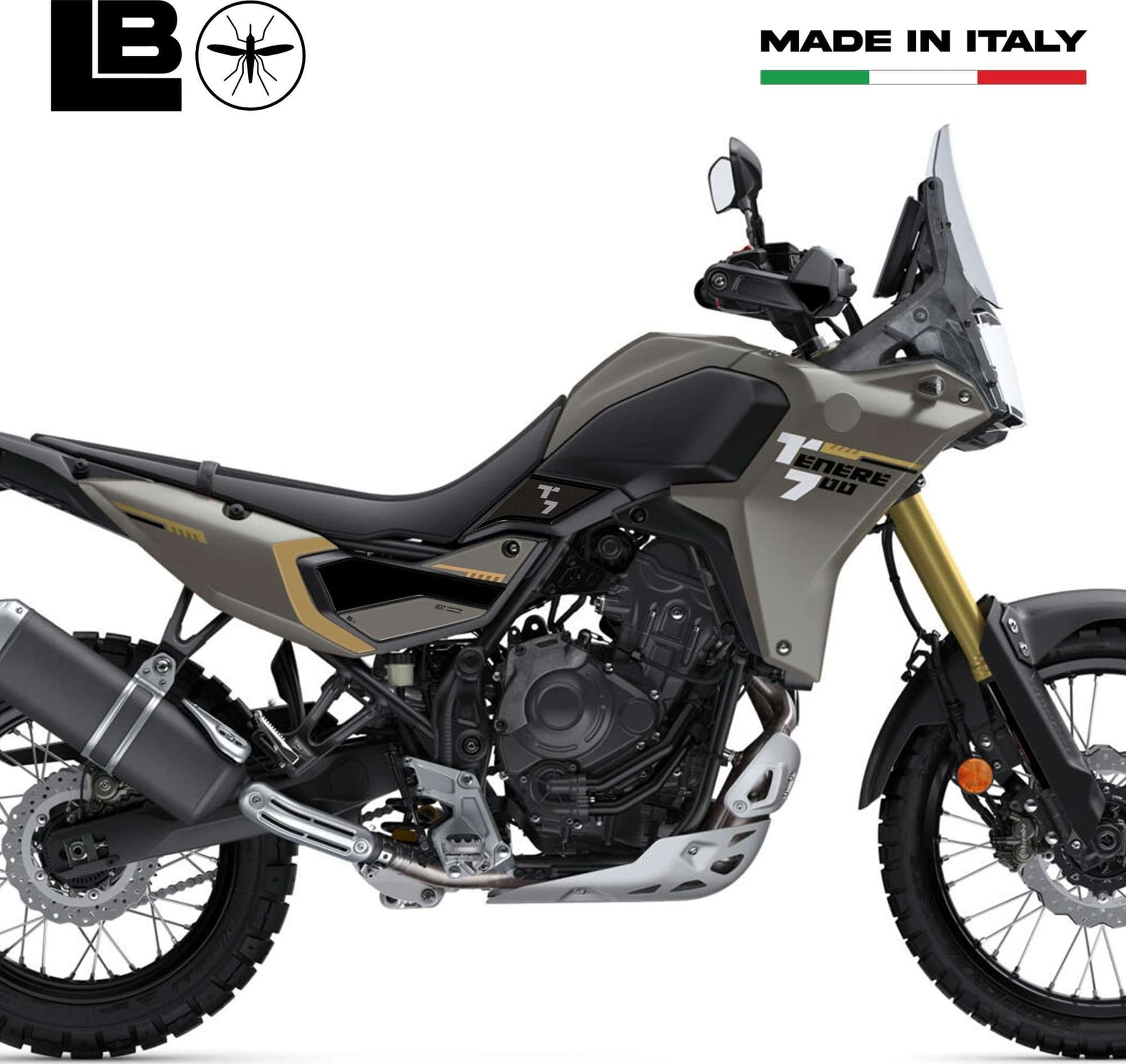 Adesivi 3D Protezioni Laterali Serbatoio compatibili con Yamaha Tenere 700 2025 in Decalcomanie adesivi e magneti LabelBike - Bibbiano, commercioVirtuoso.it