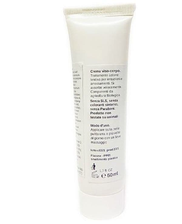 Crema 50ml alla calendula, Aloe vera, Vite rossa, fior di Melo lenitivo pelle secca, irritazioni in Doposole AlBio Sicily - Misilmeri, commercioVirtuoso.it