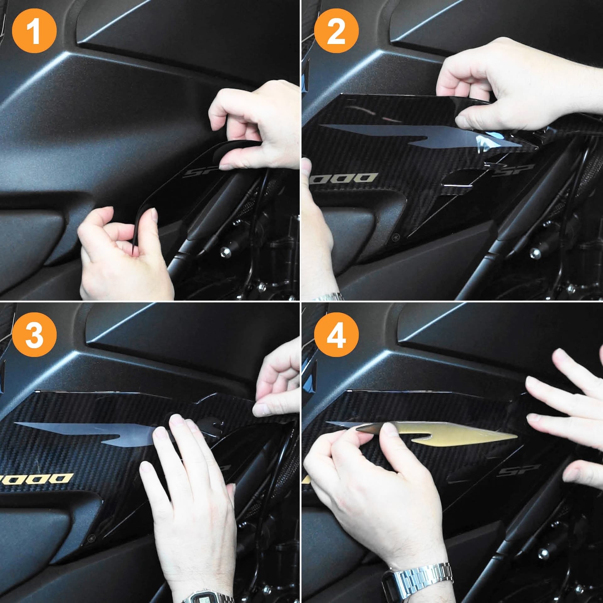 Adesivi 3D Protezioni Laterali Serbatoio compatibili con Honda Hornet 1000 2025 in Decalcomanie adesivi e magneti LabelBike - Bibbiano, commercioVirtuoso.it