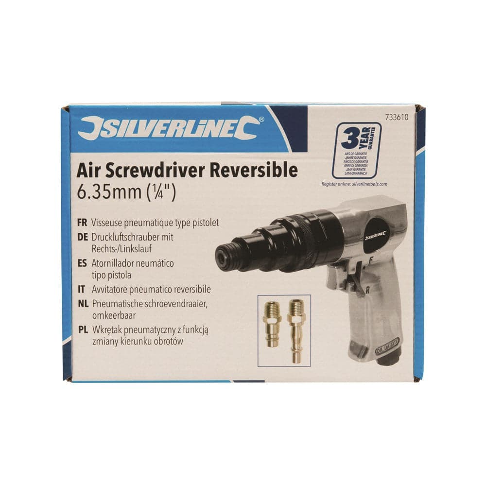 Avvitatore pneumatico a pistola reversibile Silverline – 6,35 mm (1/4") (733610) in Trapani avvitatori Eternal Brico - Ariano Irpino, commercioVirtuoso.it