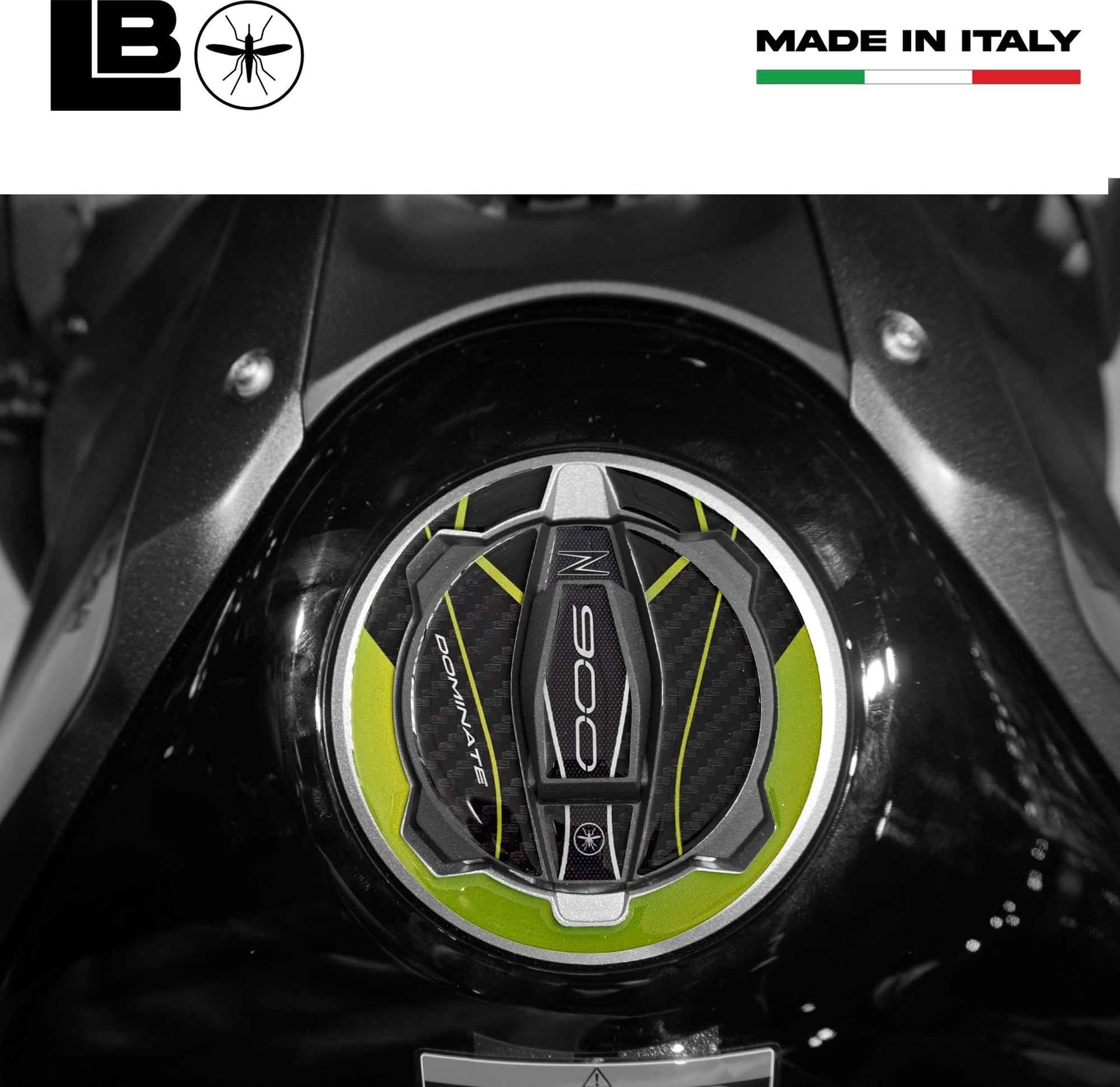 Adesivo 3D Protezione Tappo Serbatoio compatibile con Kawasaki Z900 2018-2025 in Decalcomanie adesivi e magneti LabelBike - Bibbiano, commercioVirtuoso.it