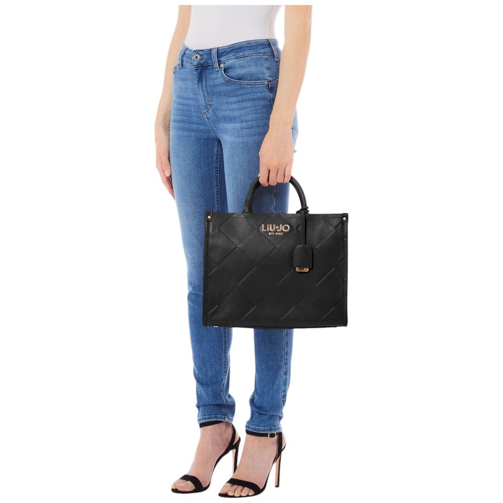 Liu Jo borsa tote media nera Ridhi AA5206E0778 Borse Liu Jo