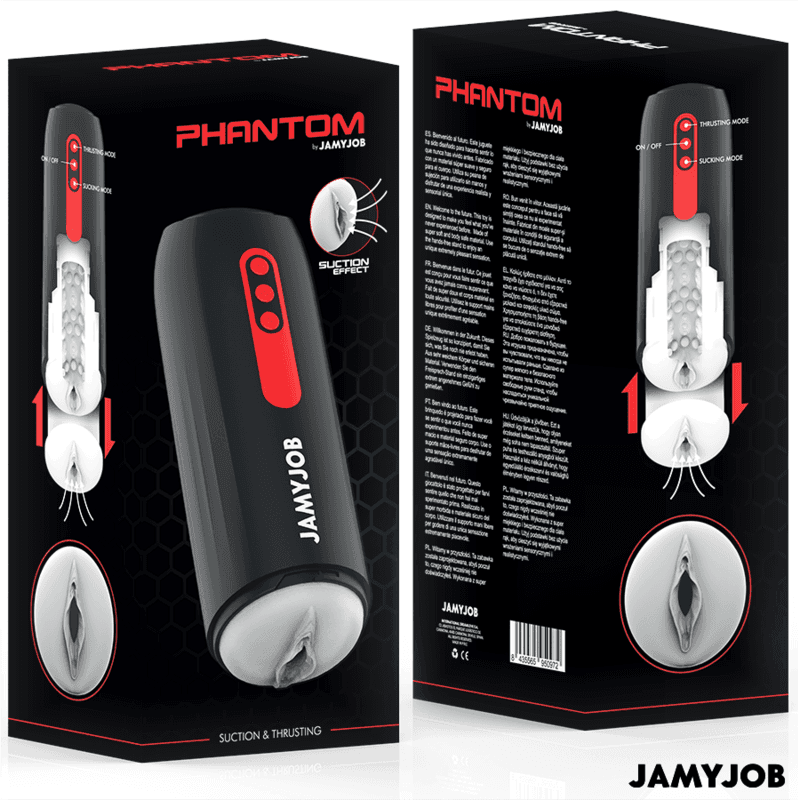 JAMYJOB - MASTURBATORE VAGINALE AUTOMATICO PHANTOM 5 MODALITÀ DI ASPIRAZIONE E SPINTA in  Desideria Shop - Latina, commercioVirtuoso.it