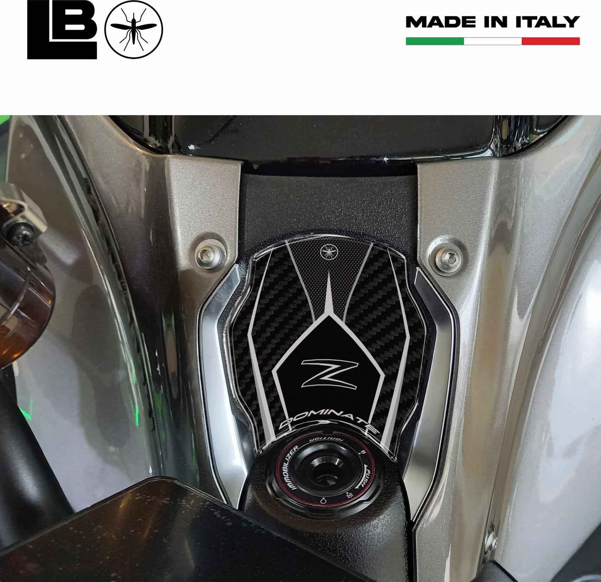 Adesivo 3D Protezione Chiave Accensione moto compatibile con Kawasaki Z900 2025 in Decalcomanie adesivi e magneti LabelBike - Bibbiano, commercioVirtuoso.it