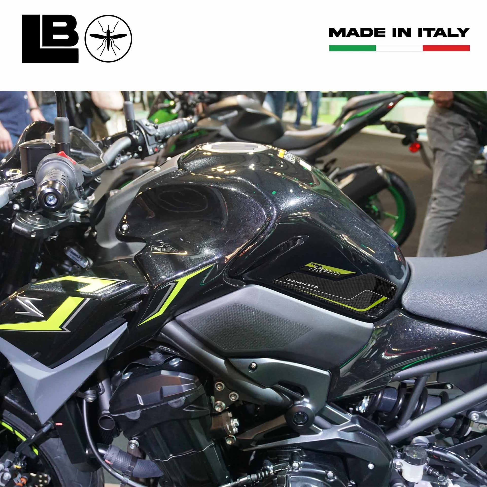 Adesivi 3D Protezioni Laterali Serbatoio compatibili con Kawasaki Z900 2018-2024 in Decalcomanie adesivi e magneti LabelBike - Bibbiano, commercioVirtuoso.it