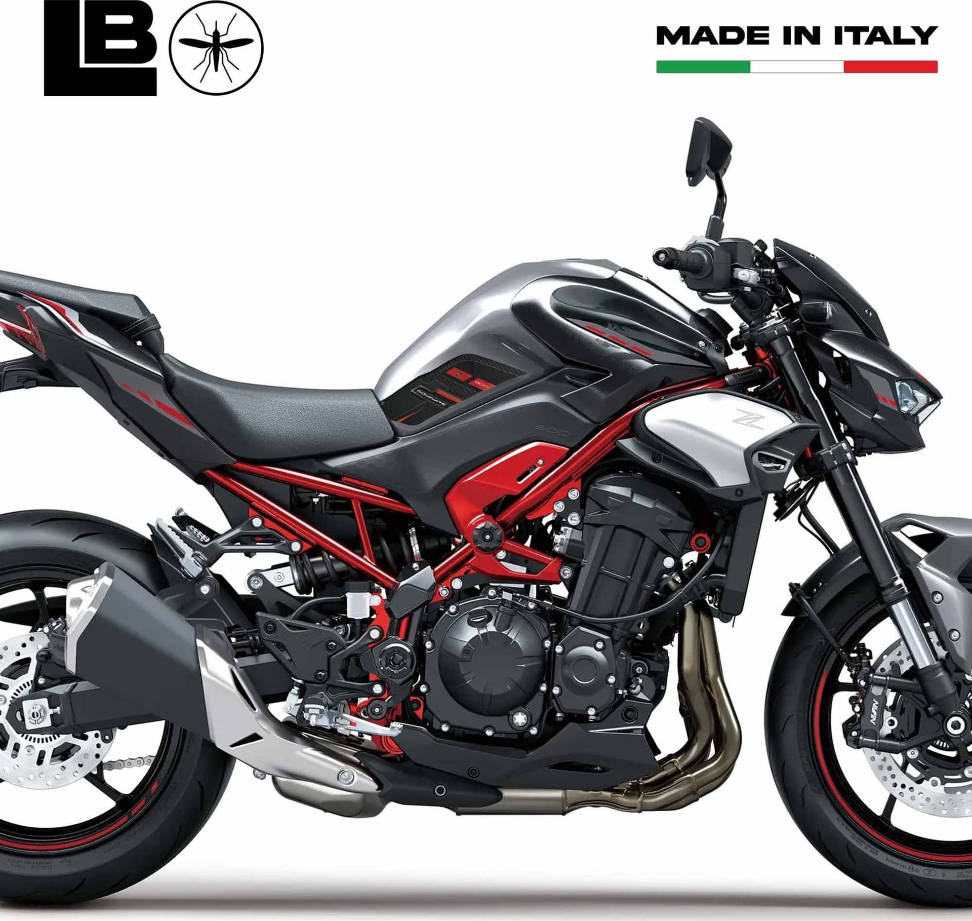 Adesivi 3D Protezioni Laterali Serbatoio moto compatibili con Kawasaki Z900 2025 in Decalcomanie adesivi e magneti LabelBike - Bibbiano, commercioVirtuoso.it