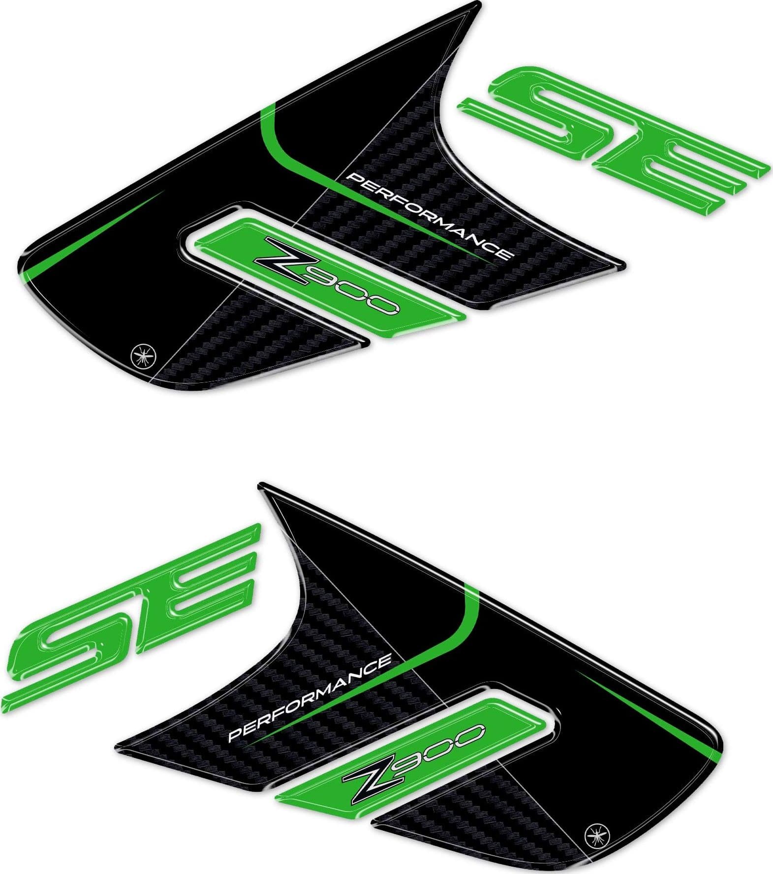 Adesivi Protezioni Laterali Serbatoio compatibili con Kawasaki Z900 SE 2022-25 in Decalcomanie adesivi e magneti LabelBike - Bibbiano, commercioVirtuoso.it