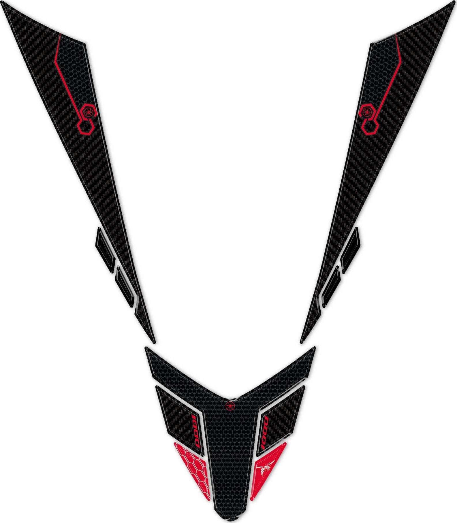 Adesivi 3D Protezioni Posteriori Codino compatibili con Honda Hornet 1000 2025 in Decalcomanie adesivi e magneti LabelBike - Bibbiano, commercioVirtuoso.it