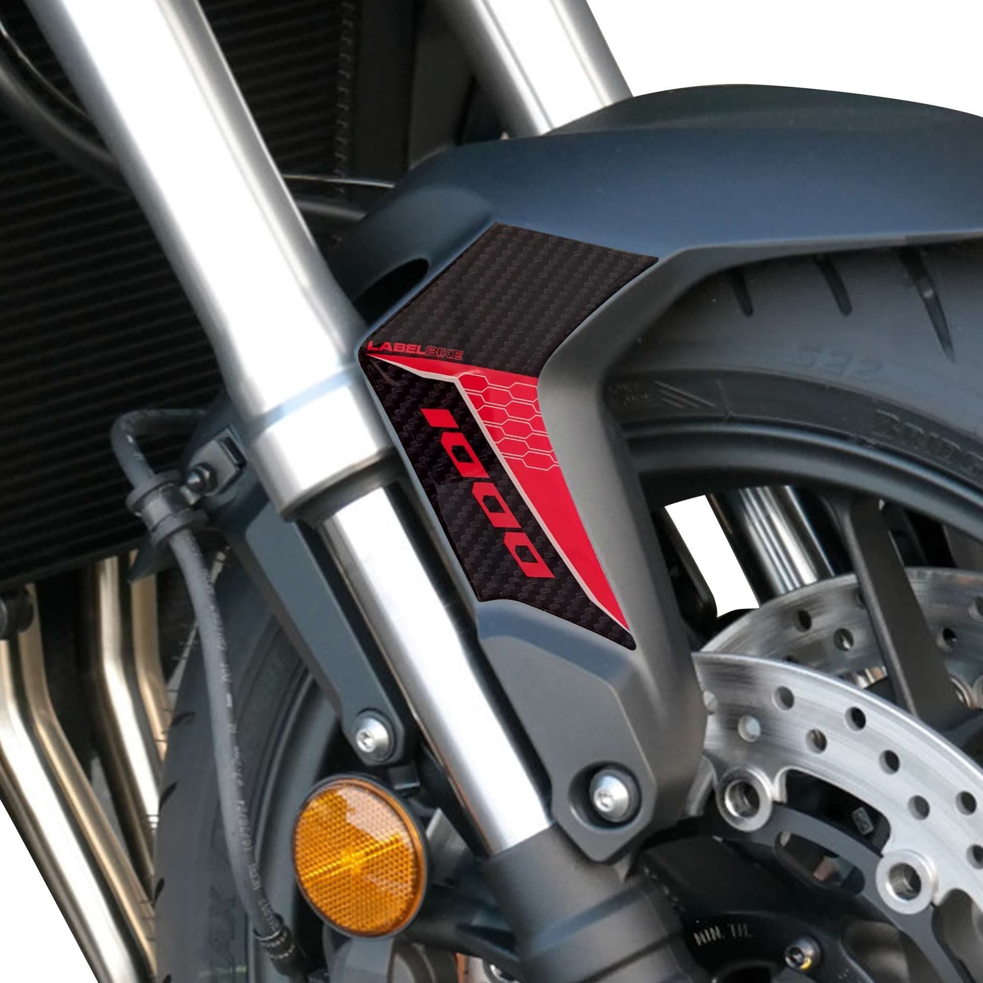 Adesivi 3D Protezioni Parasteli Parafango compatibili con Honda Hornet 1000 2025 in Decalcomanie adesivi e magneti LabelBike - Bibbiano, commercioVirtuoso.it