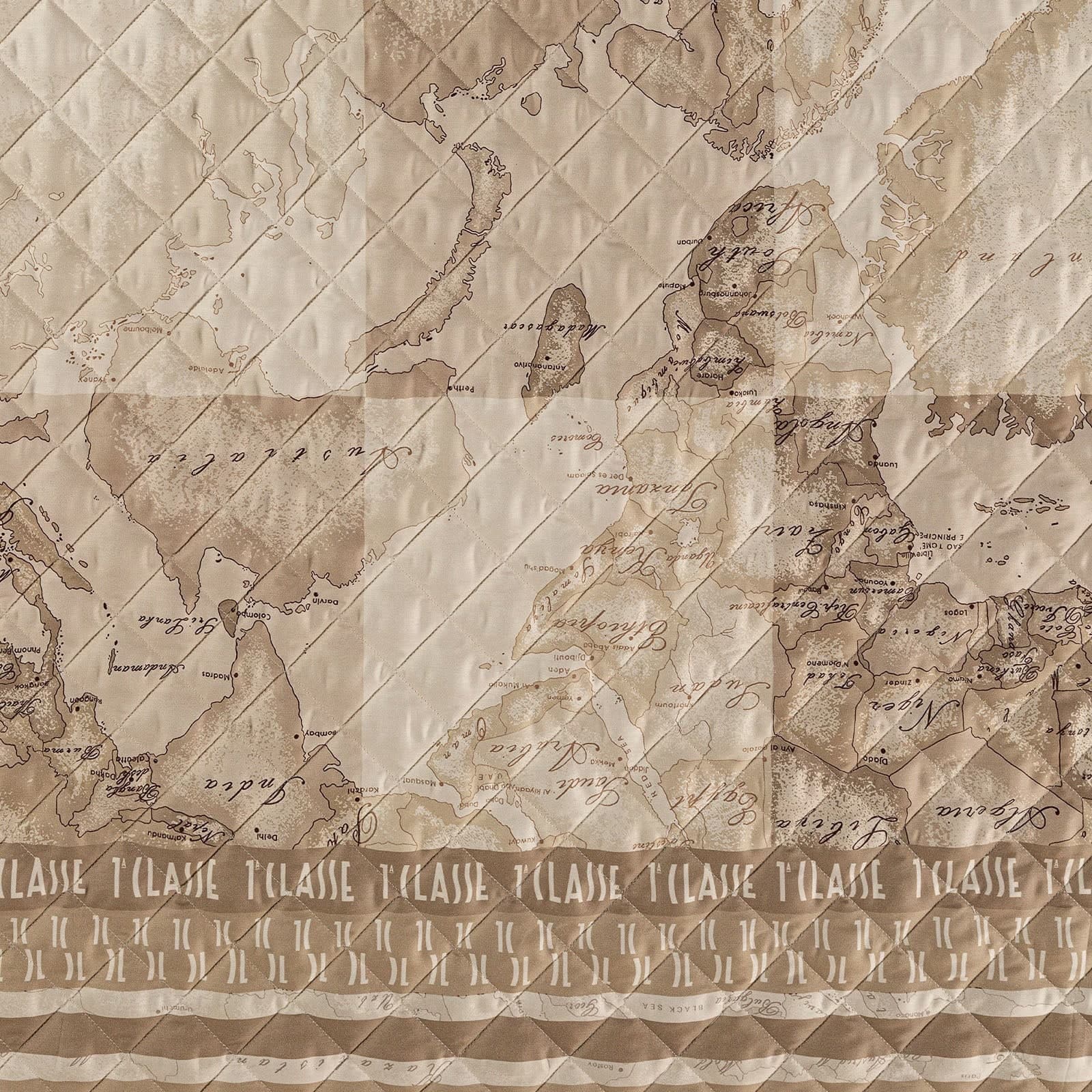 Copriletto Trapuntato Geo Safari Patch * Alviero Martini In Raso Di Cotone in Trapunte Anastasi - Marsala, commercioVirtuoso.it