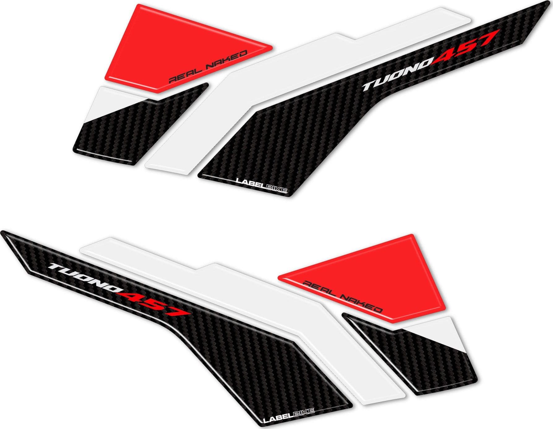 Adesivi Gel 3D Protezioni Laterali moto compatibili con Aprilia Tuono 457 2025 in Decalcomanie adesivi e magneti LabelBike - Bibbiano, commercioVirtuoso.it