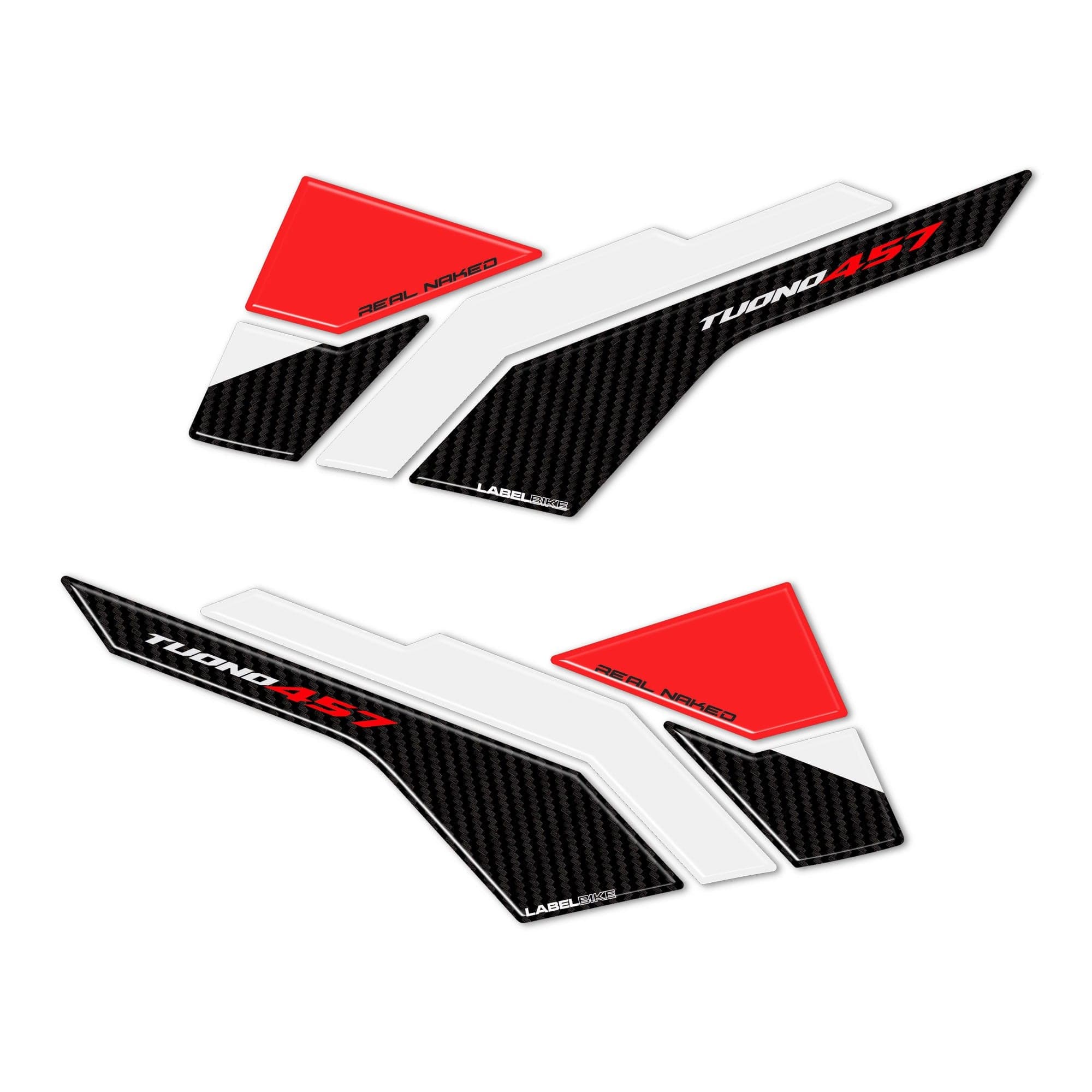 Adesivi Gel 3D Protezioni Laterali moto compatibili con Aprilia Tuono 457 2025 in Decalcomanie adesivi e magneti LabelBike - Bibbiano, commercioVirtuoso.it