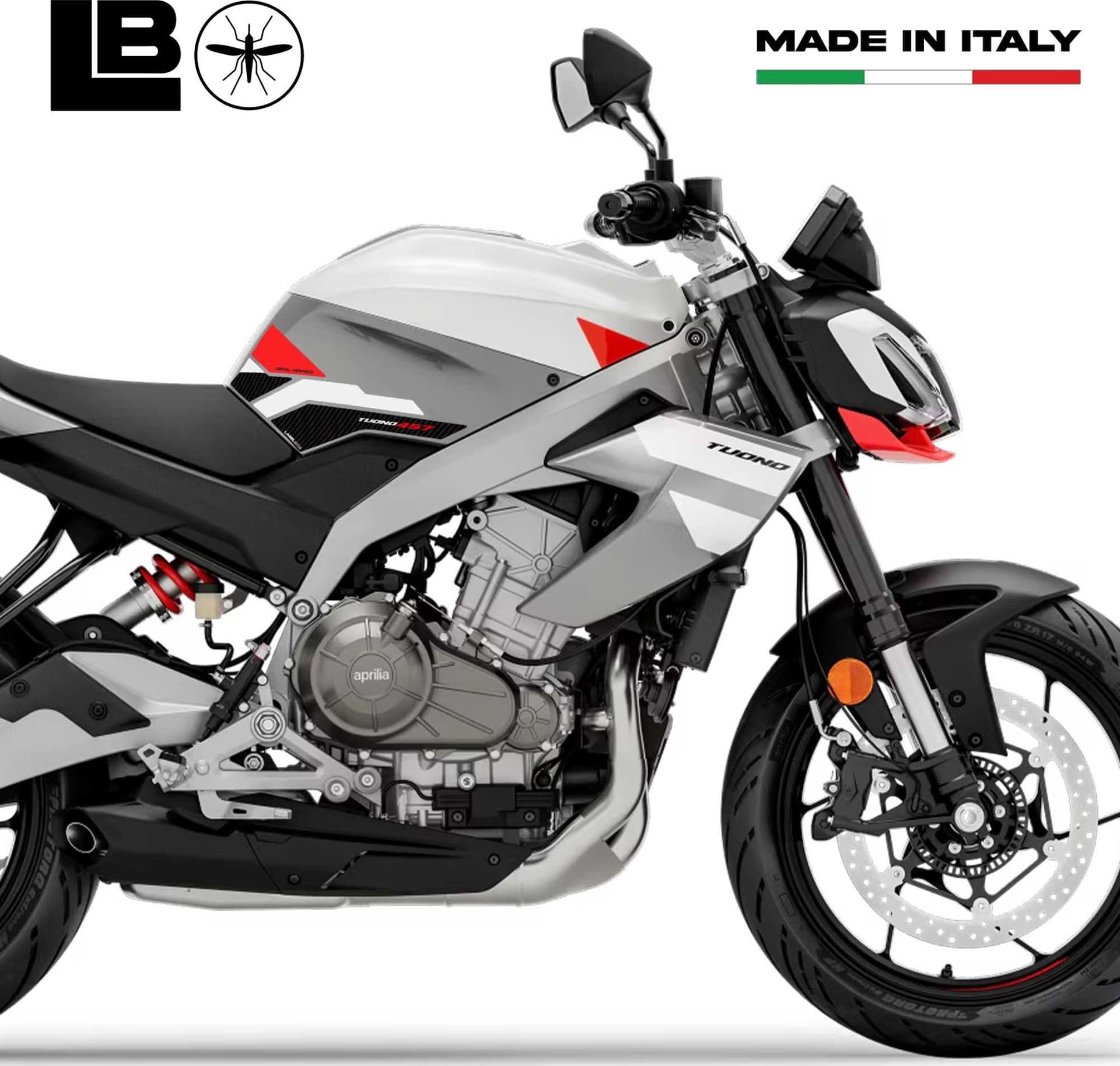 Adesivi Gel 3D Protezioni Laterali moto compatibili con Aprilia Tuono 457 2025 in Decalcomanie adesivi e magneti LabelBike - Bibbiano, commercioVirtuoso.it