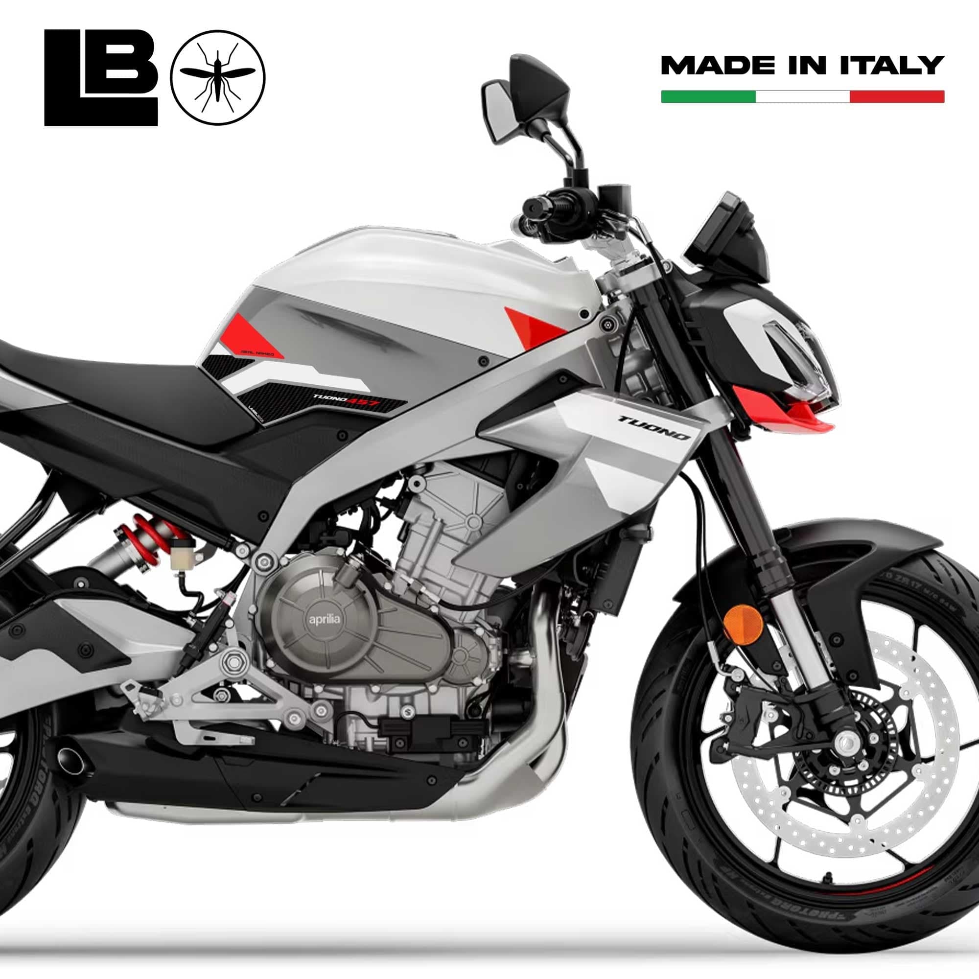 Adesivi Gel 3D Protezioni Laterali moto compatibili con Aprilia Tuono 457 2025 in Decalcomanie adesivi e magneti LabelBike - Bibbiano, commercioVirtuoso.it