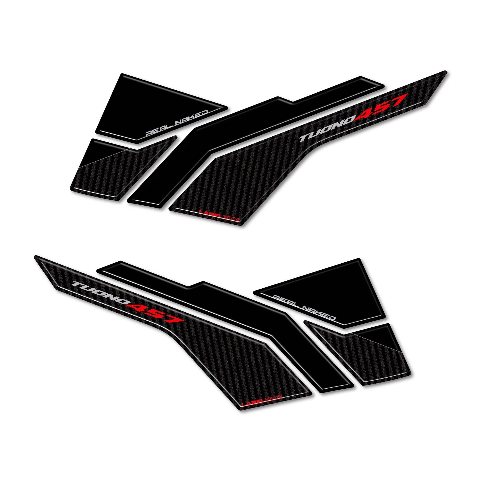 Adesivi Gel 3D Protezioni Laterali moto compatibili con Aprilia Tuono 457 2025 in Decalcomanie adesivi e magneti LabelBike - Bibbiano, commercioVirtuoso.it