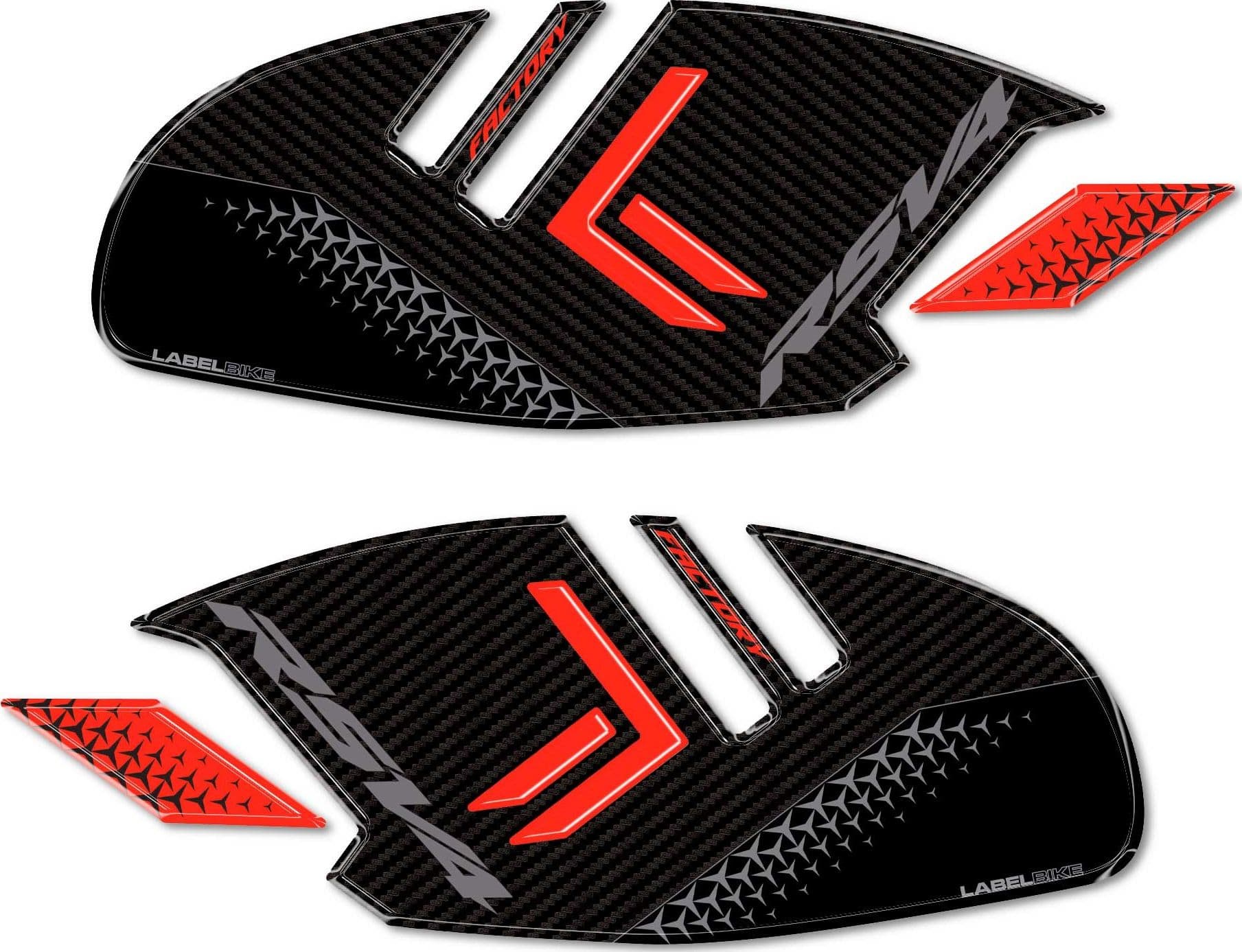 Adesivi 3D Protezioni Laterali moto compatibili con Aprilia RSV4 Factory 2025 in Decalcomanie adesivi e magneti LabelBike - Bibbiano, commercioVirtuoso.it