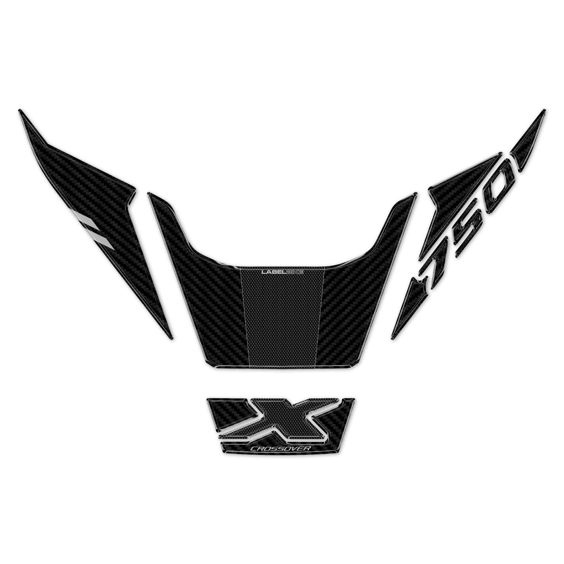 Adesivi Resinati 3D Protezioni Frontali Fanali compatibili con Honda X-Adv 2025 in Decalcomanie adesivi e magneti LabelBike - Bibbiano, commercioVirtuoso.it