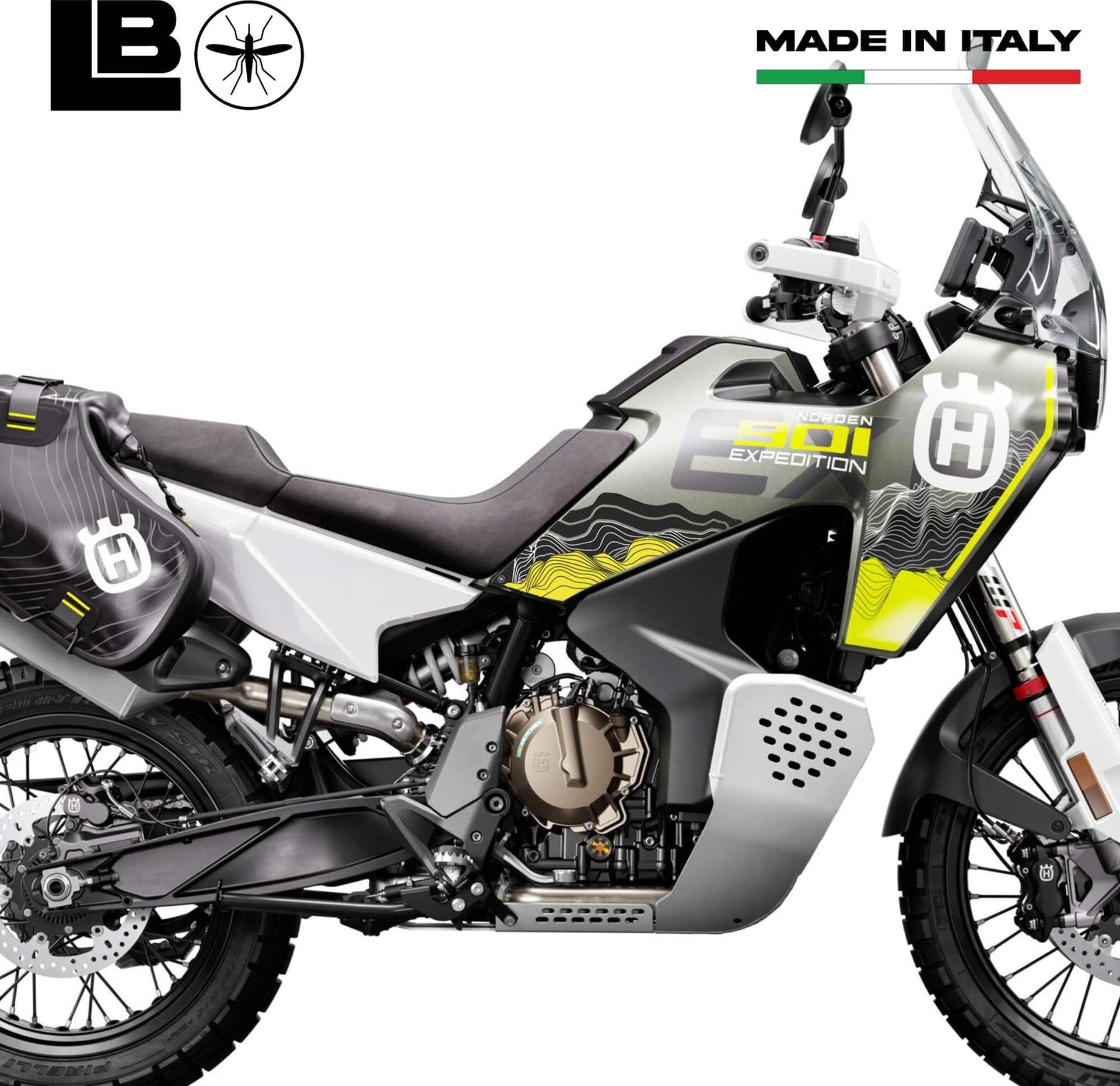 Adesivi Protezioni Laterali Serbatoio compatibili con Husqvarna Norden 901 2025 in Decalcomanie adesivi e magneti LabelBike - Bibbiano, commercioVirtuoso.it