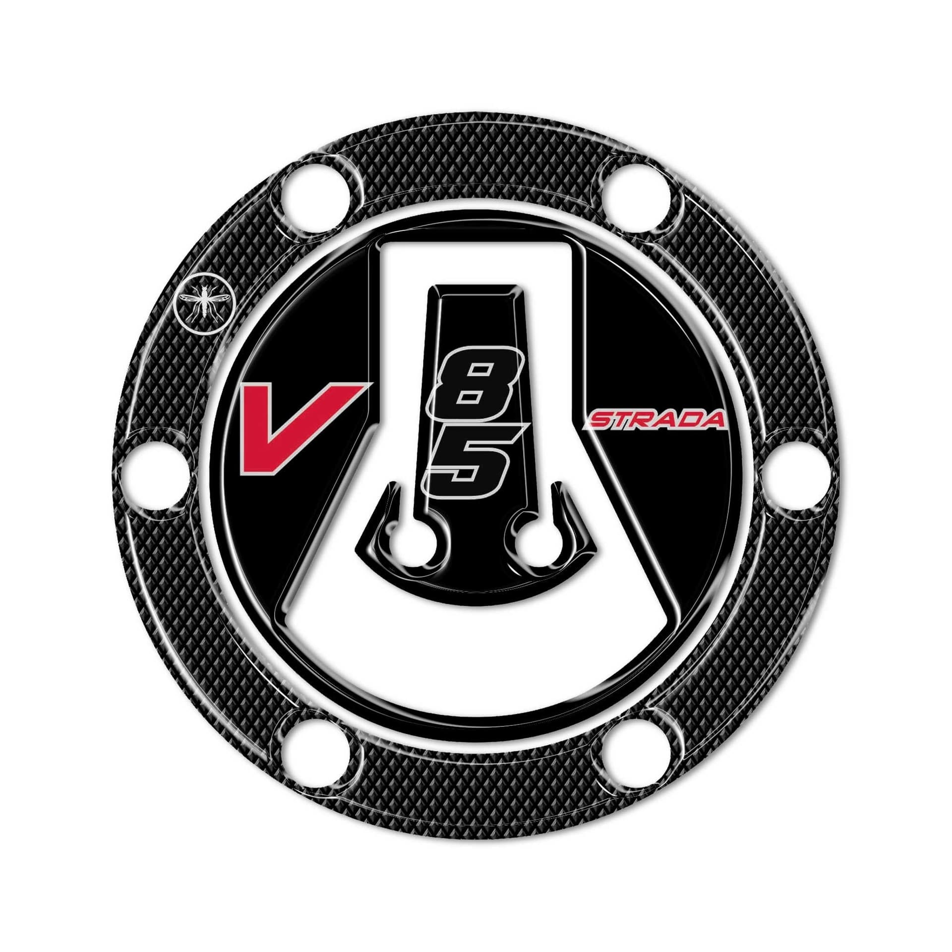 Adesivo 3D Protezione Tappo Serbatoio compatibile con Moto Guzzi V85 Strada in Paraserbatoio LabelBike - Bibbiano, commercioVirtuoso.it