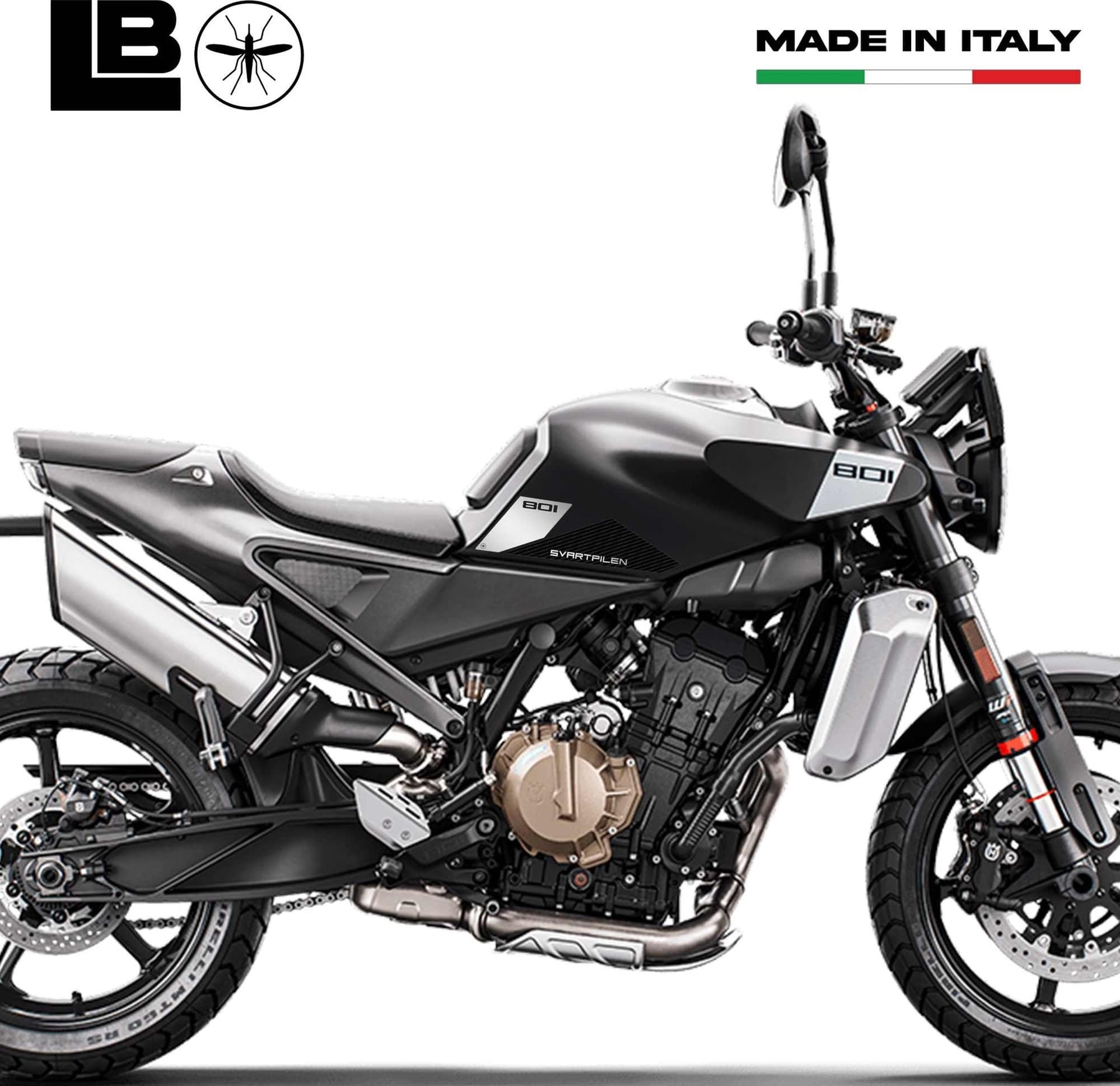 Adesivi Gel 3D Laterali Serbatoio moto compatibili con Husqvarna Svartpilen 801 in Decalcomanie adesivi e magneti LabelBike - Bibbiano, commercioVirtuoso.it