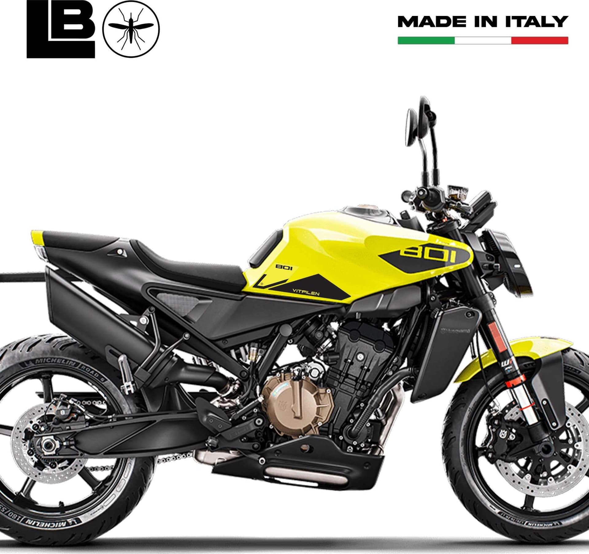 Adesivi 3D Laterali Serbatoio moto compatibili con Husqvarna Vitpilen 801 2025 in Decalcomanie adesivi e magneti LabelBike - Bibbiano, commercioVirtuoso.it