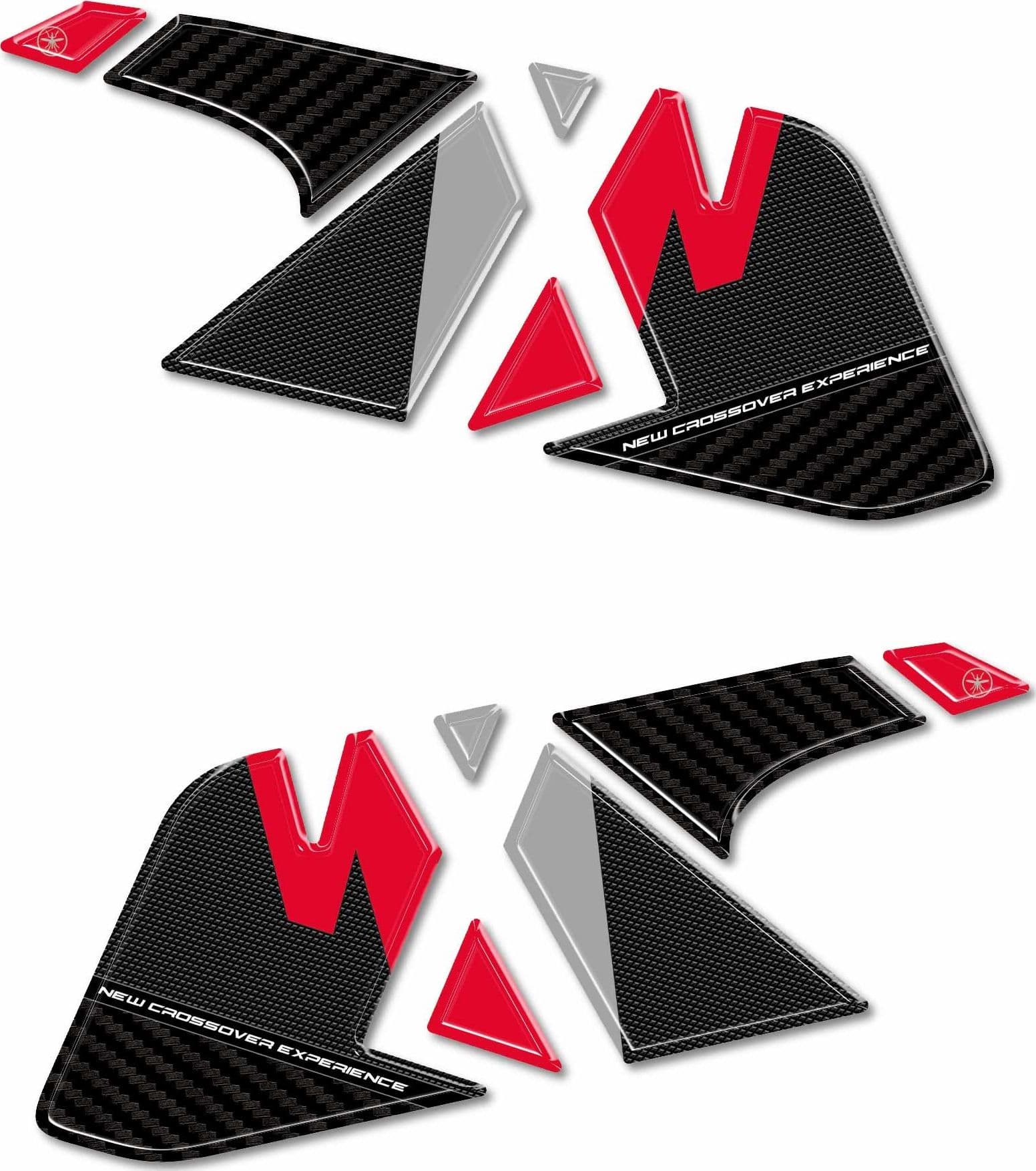 Adesivi 3D Protezioni Laterali Serbatoio compatibili con Honda NX500 2024-2025 in Decalcomanie adesivi e magneti LabelBike - Bibbiano, commercioVirtuoso.it