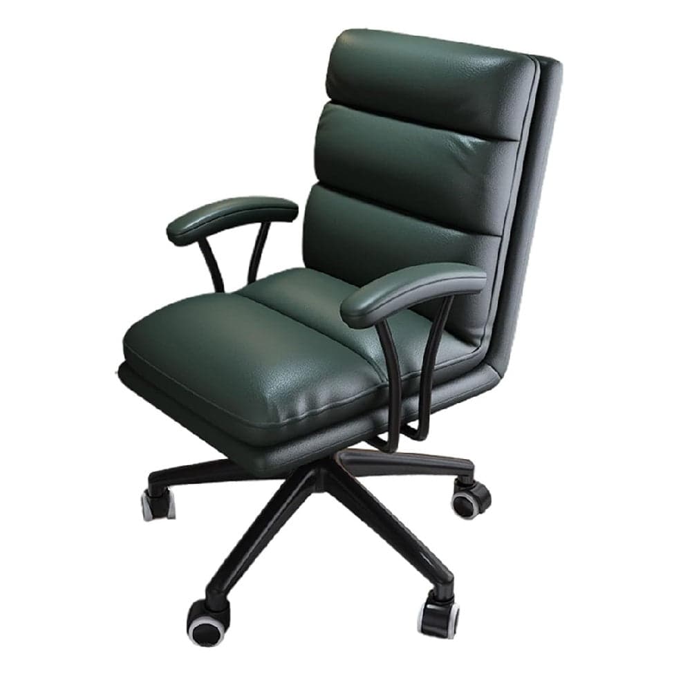 Poltrona da Ufficio Presidenziale Sedia da Scrivania Elegante Verde Scuro Altezza Regolabile in Sedie da scrivania Danyx - Casoria, commercioVirtuoso.it