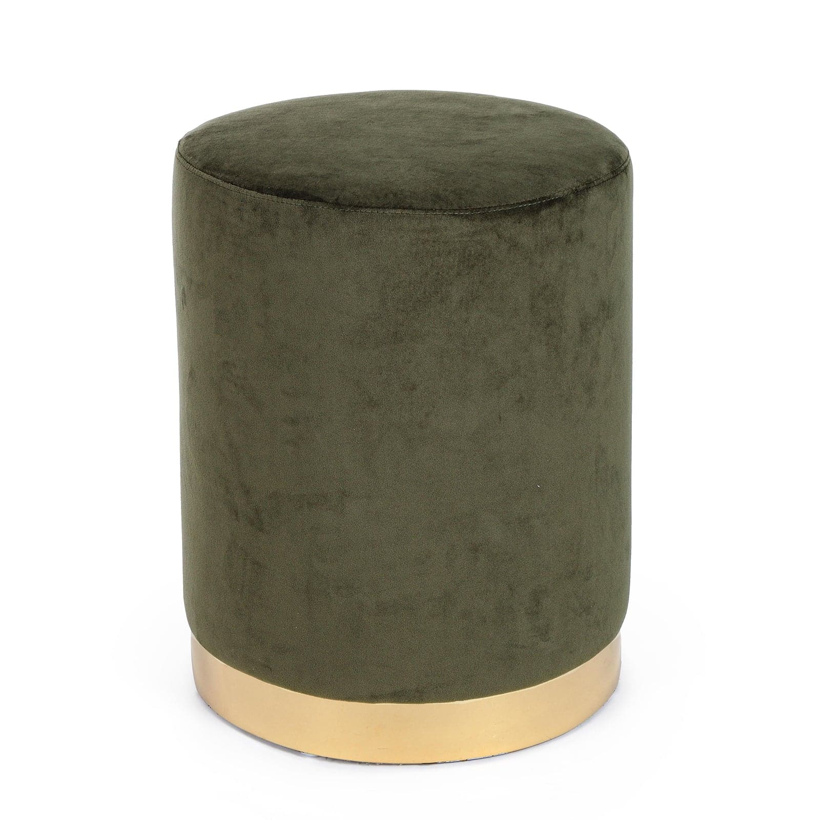 Pouf "Lucilla" in velluto anticato h 40 cm arredamento per salotto moderno - 12