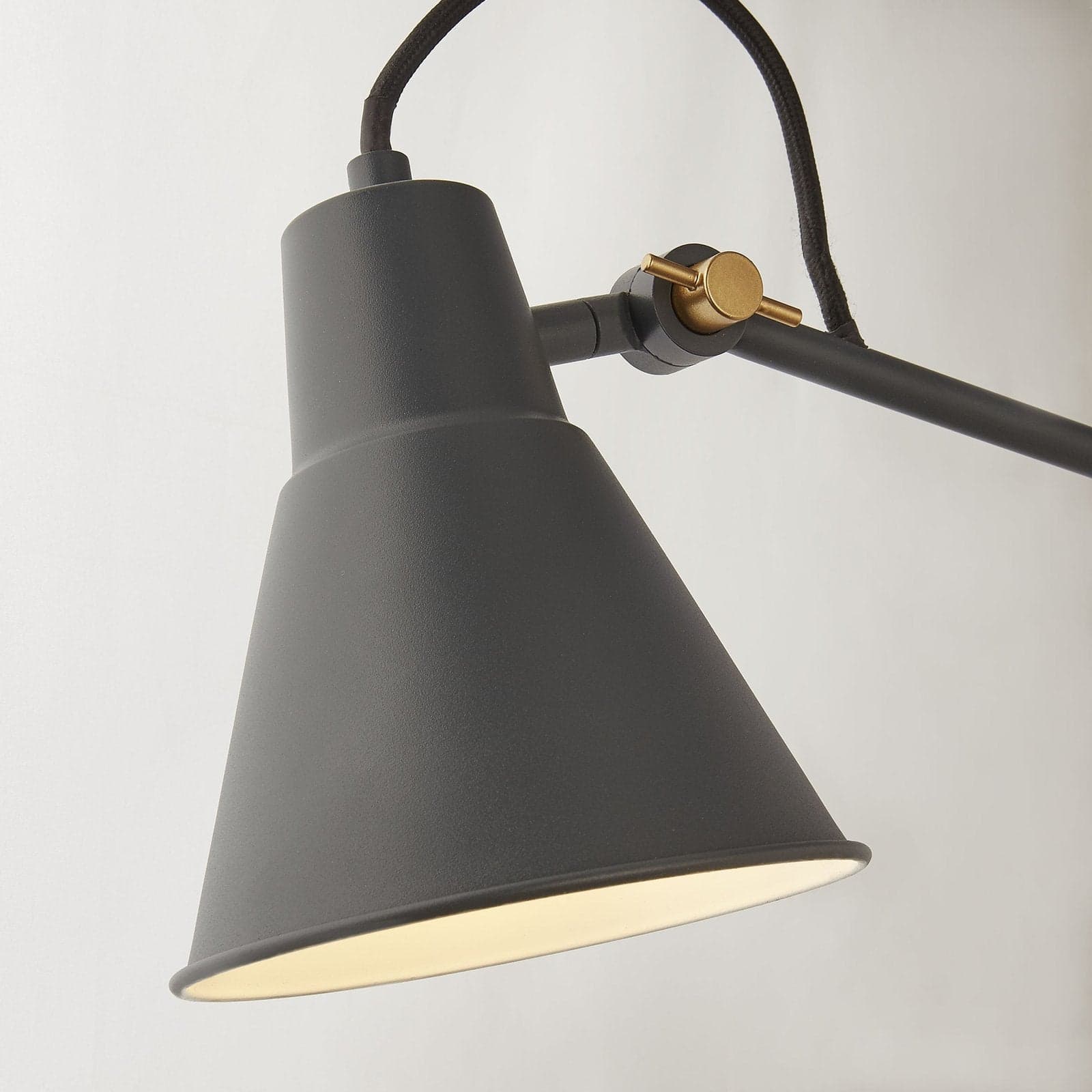 Applique Moderna Swinf Arm Acciaio Grigio Oro 1 Luce E27 in Applique LuceArt - Montecorvino Pugliano, commercioVirtuoso.it
