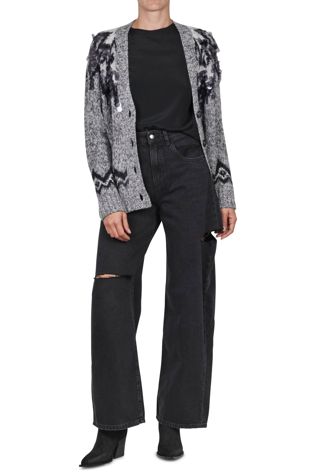 ICON DENIM Icon Denim - Jeans - 460538 - Nero da donna in Pantaloni sportivi Drestige - Casamassima, commercioVirtuoso.it