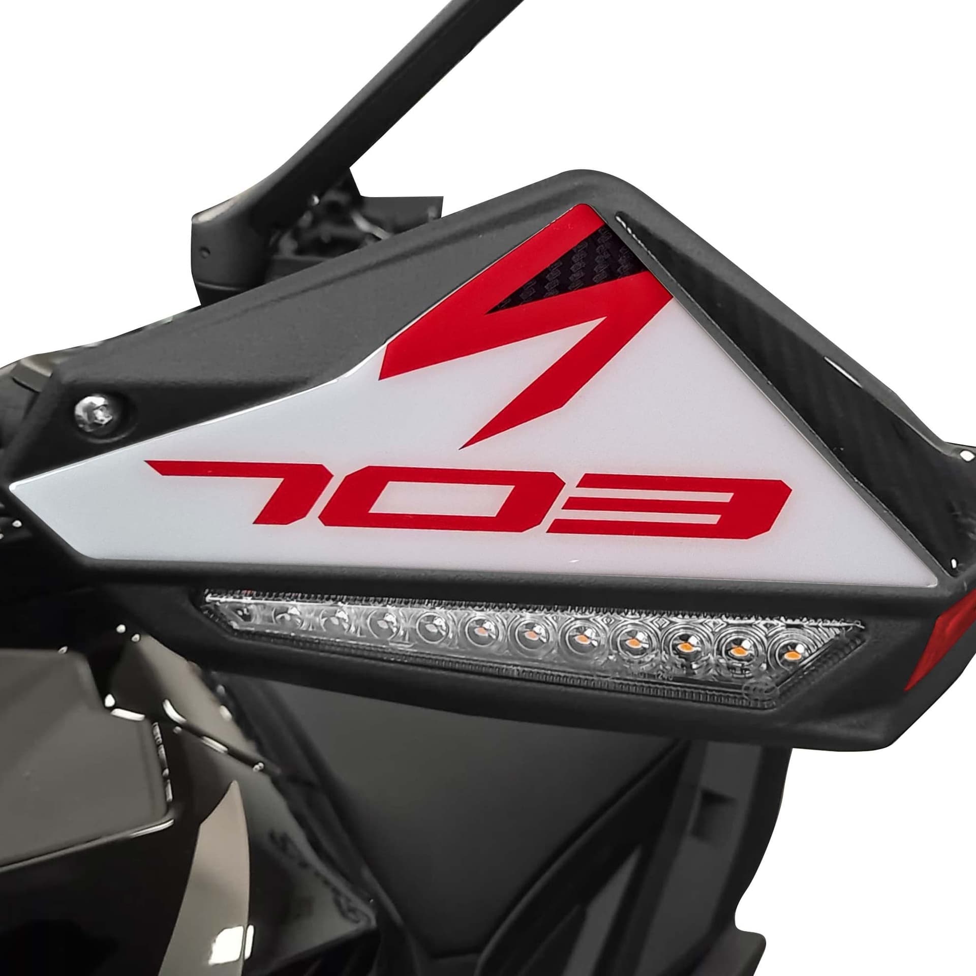 Adesivi 3D Protezioni Paramani Frontali moto compatibili con Zontes 703F 2025 in Decalcomanie adesivi e magneti LabelBike - Bibbiano, commercioVirtuoso.it
