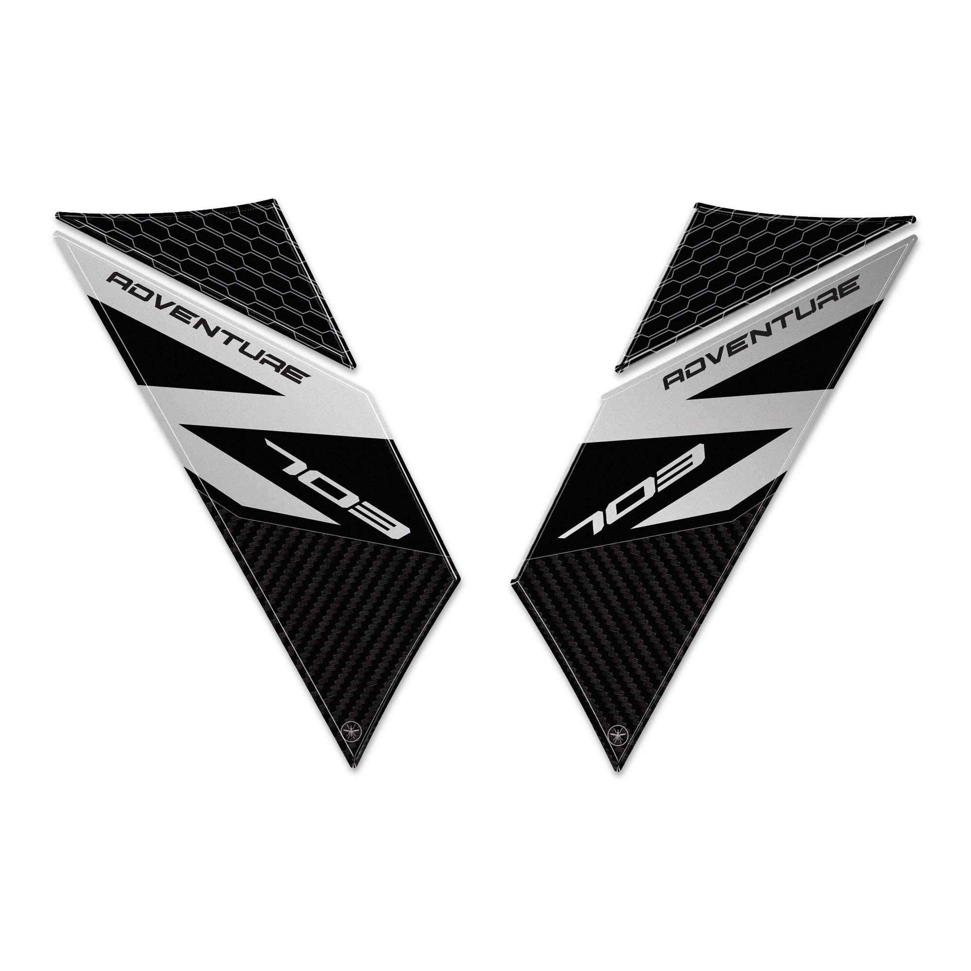 Adesivi 3D Protezioni Parasteli Parafango moto compatibili con Zontes 703F 2025 in Decalcomanie adesivi e magneti LabelBike - Bibbiano, commercioVirtuoso.it