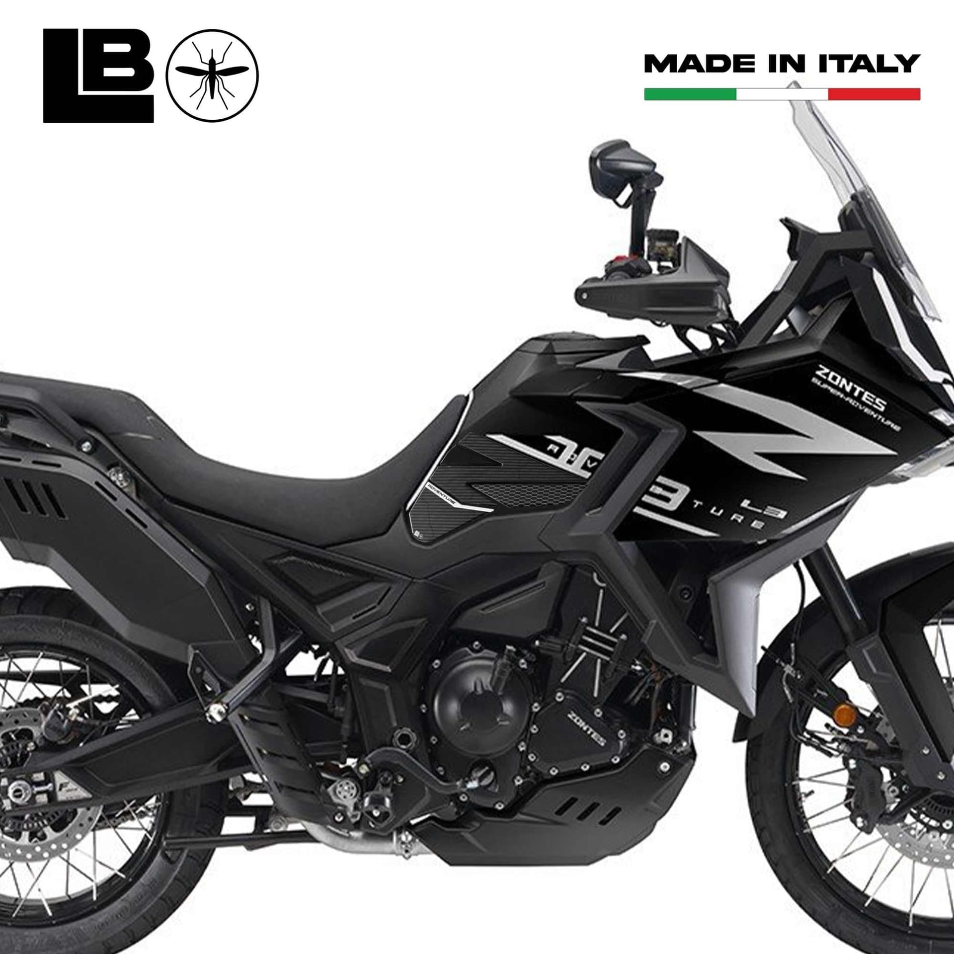 Adesivi 3D Protezioni Laterali Serbatoio moto compatibili con Zontes 703F 2025 in Decalcomanie adesivi e magneti LabelBike - Bibbiano, commercioVirtuoso.it