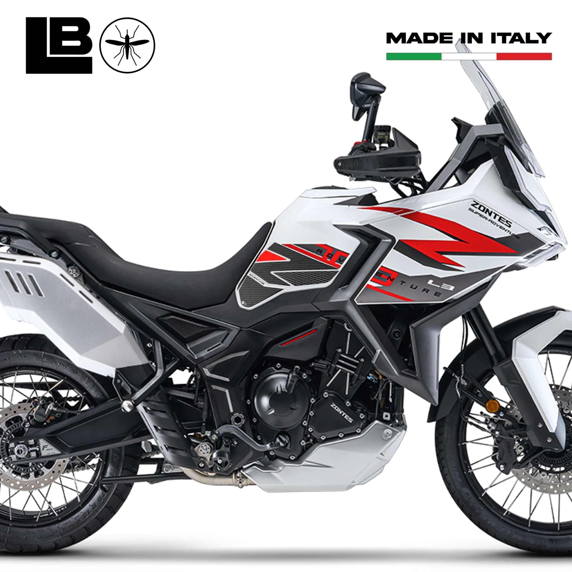 Adesivi 3D Protezioni Laterali Serbatoio moto compatibili con Zontes 703F 2025 in Decalcomanie adesivi e magneti LabelBike - Bibbiano, commercioVirtuoso.it
