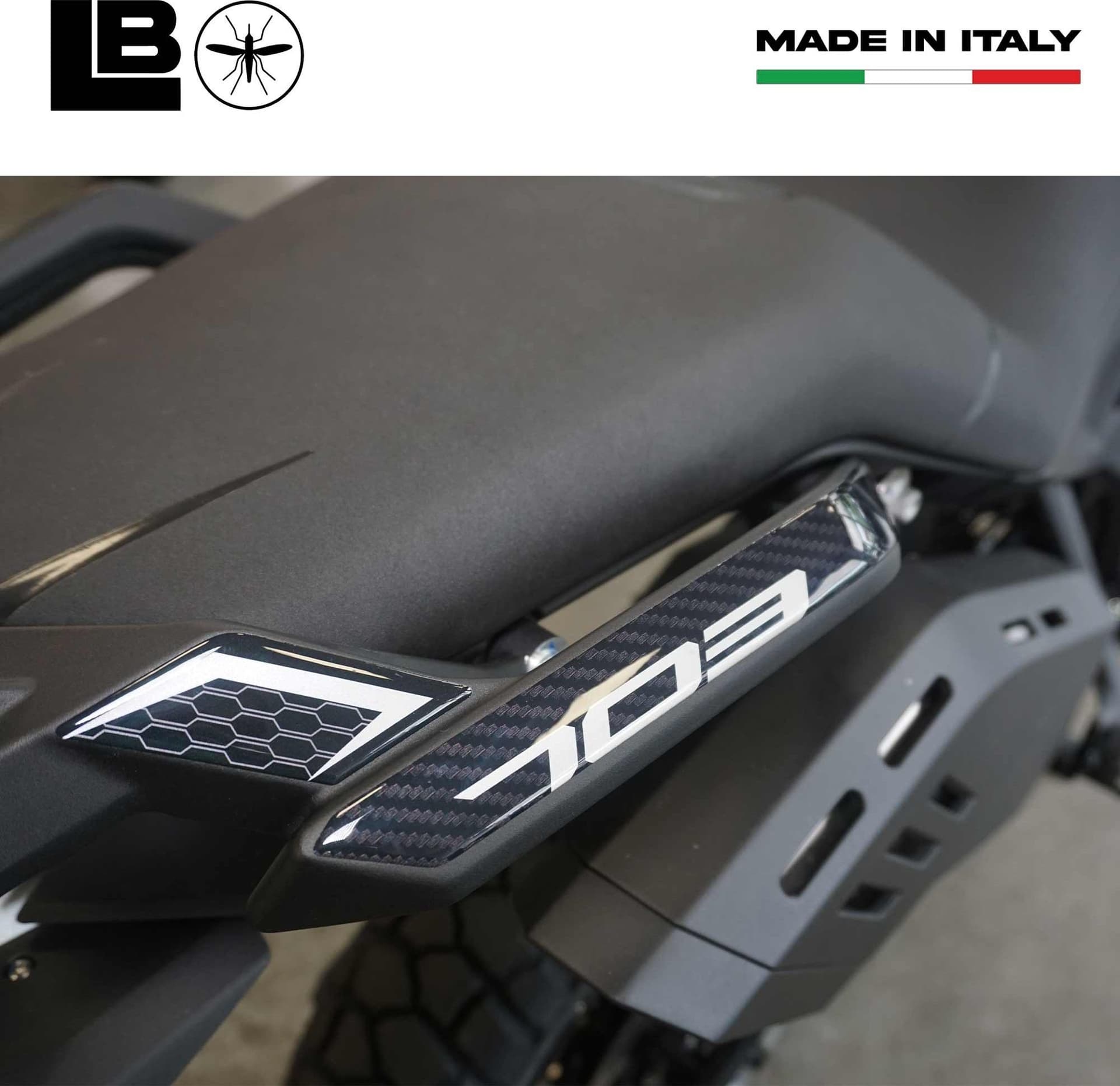 Adesivi Gel 3D Protezioni Maniglie Passeggero compatibili con Zontes 703F 2025 in Decalcomanie adesivi e magneti LabelBike - Bibbiano, commercioVirtuoso.it