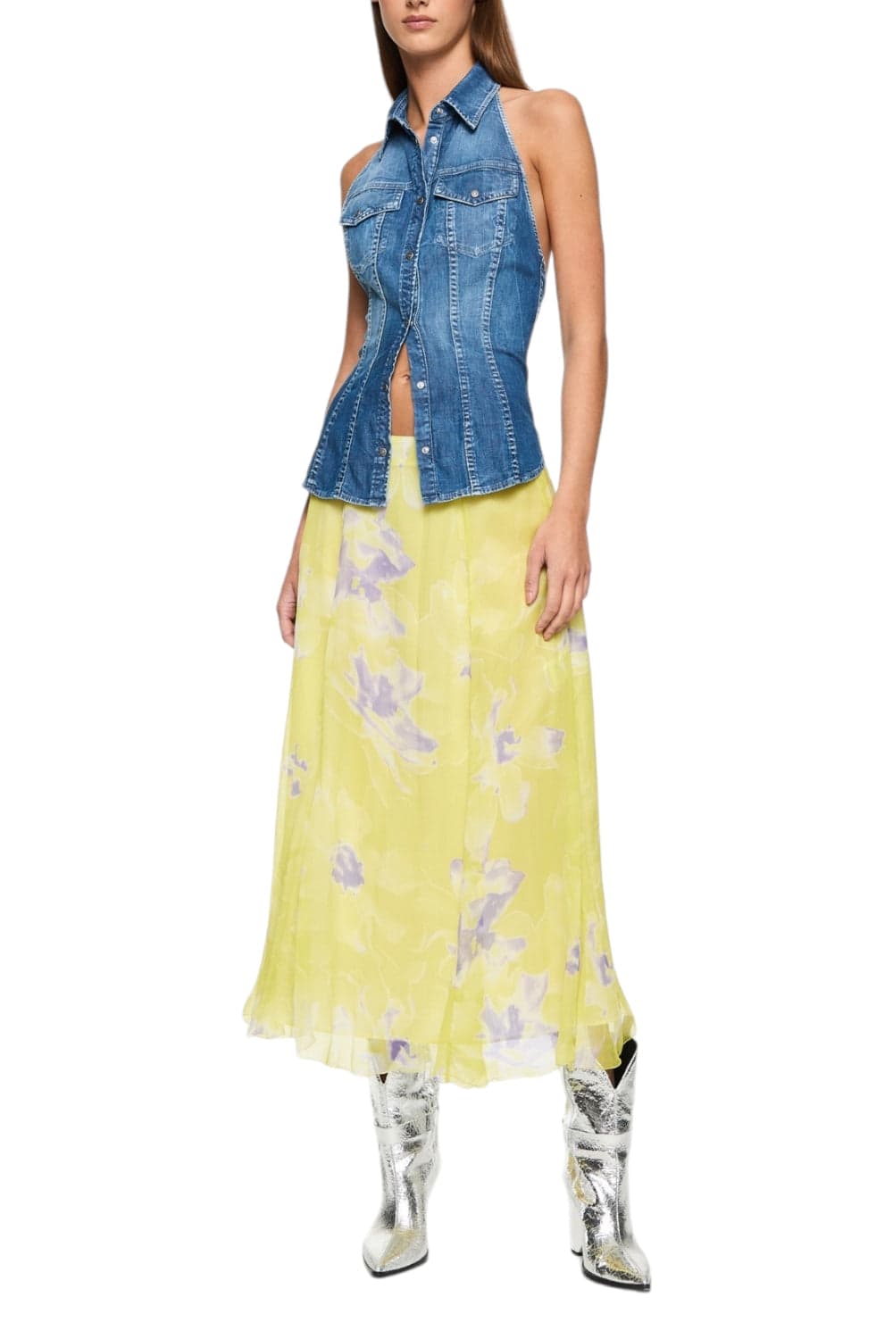 Dondup Camicie Denim medio da donna in Bluse e camicie Drestige - Casamassima, commercioVirtuoso.it