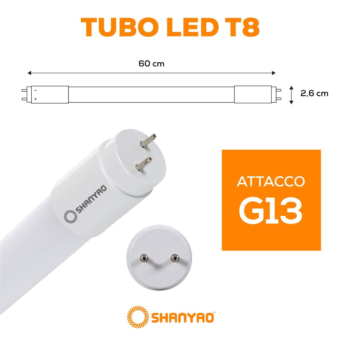 SHANYAO - TUBO ESSENTIAL T8 G13 60CM 10W L.C. in Tubi per irrigazione Stockdoc - Terni, commercioVirtuoso.it