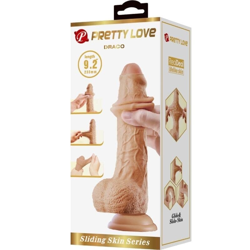 PRETTY LOVE - DRACO DILDO REALISTICO 23 CM CARNE in Dildo realistici Desideria Shop - Latina, commercioVirtuoso.it