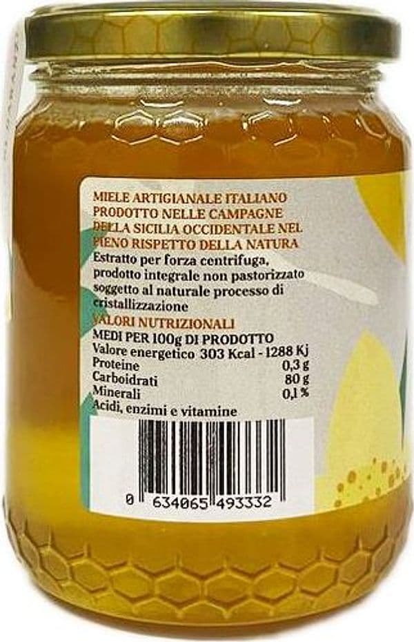 Miele in Vasetto Mille Fiori Di Ape Nere Miele Siciliano Grezzo Miele Puro Origine Sicilia in Barattolo Di Vetro 500g in Miele AlBio Sicily - Misilmeri, commercioVirtuoso.it