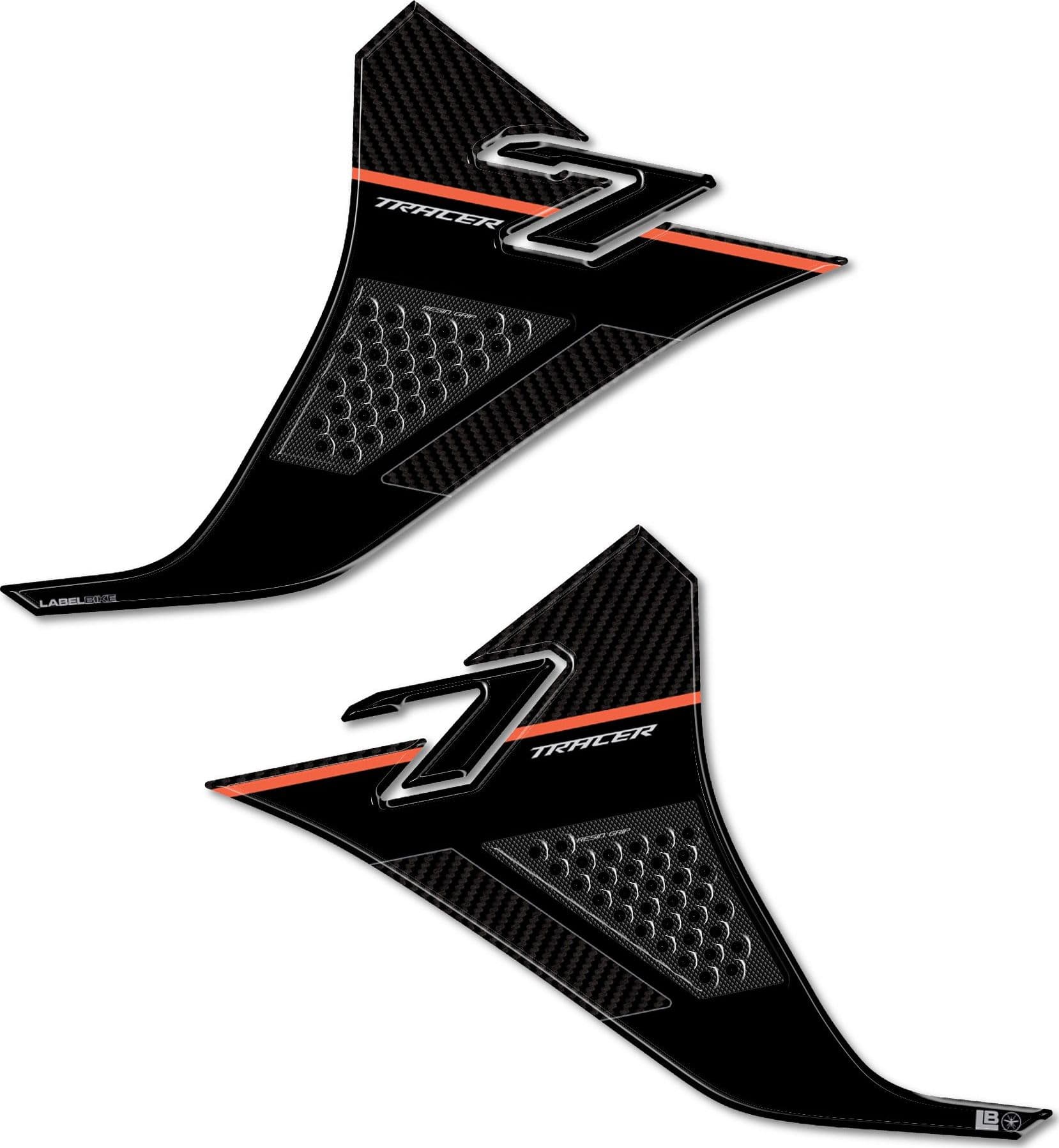 Adesivi Protezioni Laterali serbatoio moto compatibili con Yamaha Tracer 7 2025 in Decalcomanie adesivi e magneti LabelBike - Bibbiano, commercioVirtuoso.it