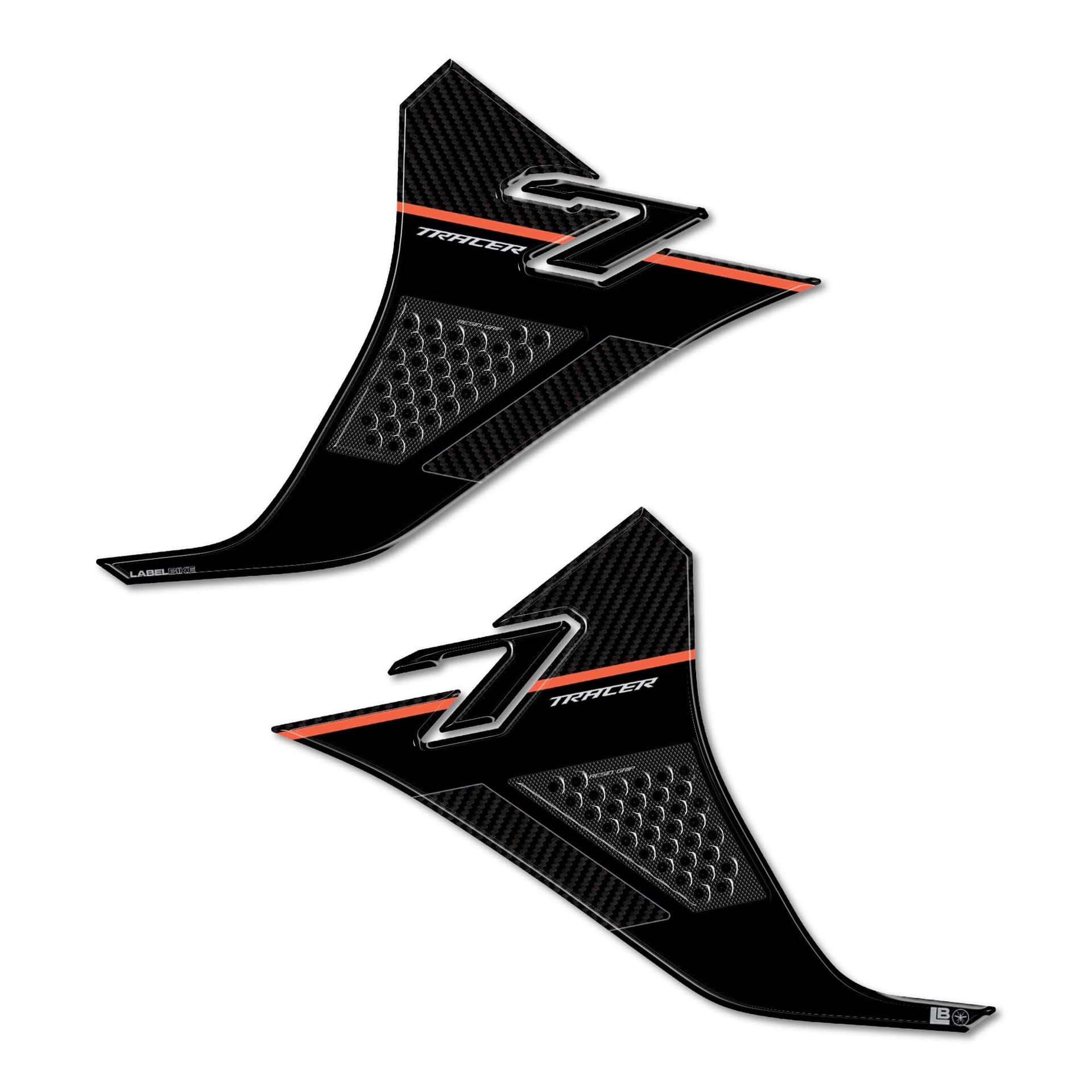 Adesivi Protezioni Laterali serbatoio moto compatibili con Yamaha Tracer 7 2025 in Decalcomanie adesivi e magneti LabelBike - Bibbiano, commercioVirtuoso.it