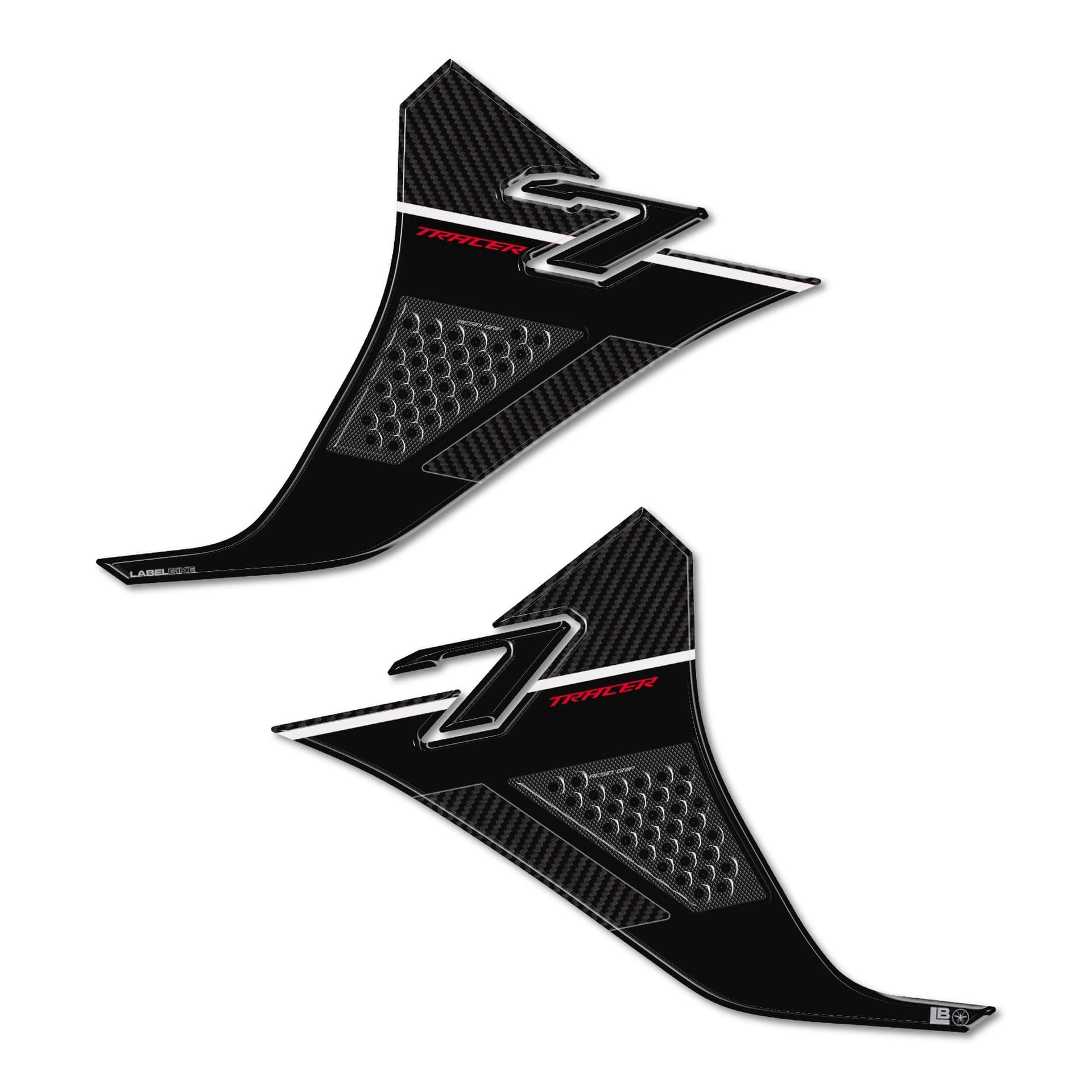 Adesivi Protezioni Laterali serbatoio moto compatibili con Yamaha Tracer 7 2025 in Decalcomanie adesivi e magneti LabelBike - Bibbiano, commercioVirtuoso.it