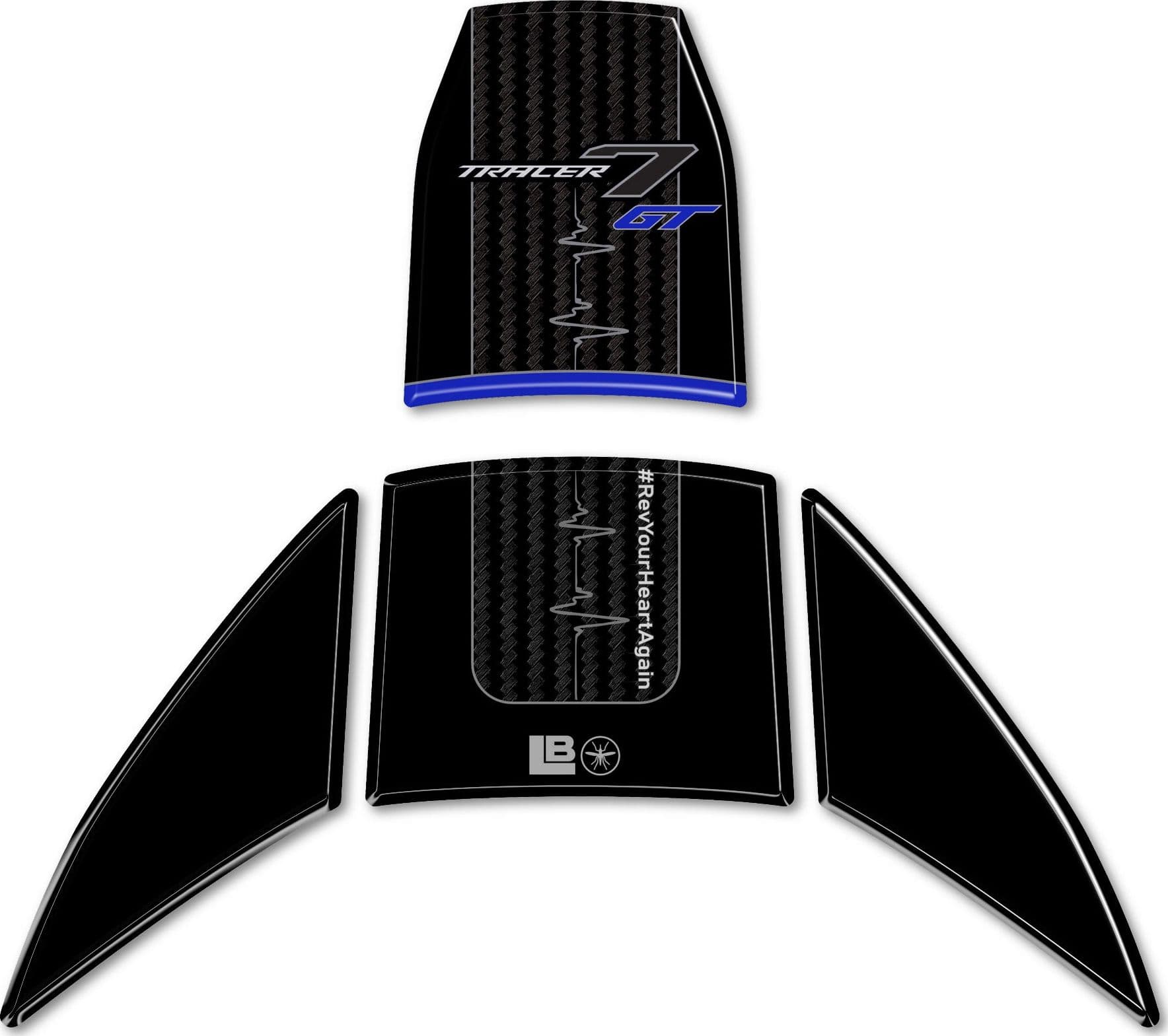 Protezione moto Adesivo 3D Paraserbatoio compatibile con Yamaha Tracer 7 GT 2025 in Decalcomanie adesivi e magneti LabelBike - Bibbiano, commercioVirtuoso.it