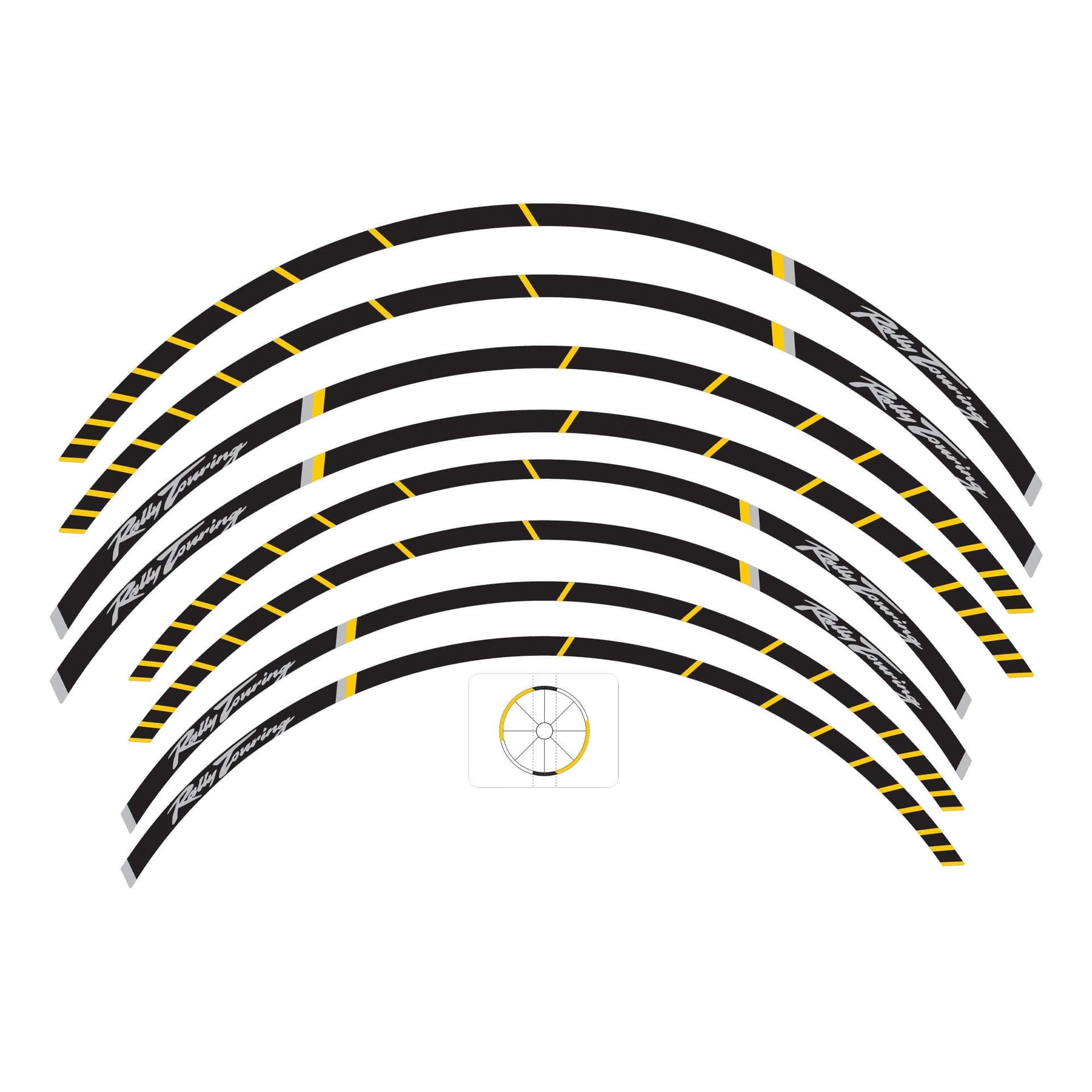 Strisce adesive cerchi ruote moto compatibili con Honda Transalp XL750 2025 in Decalcomanie adesivi e magneti LabelBike - Bibbiano, commercioVirtuoso.it